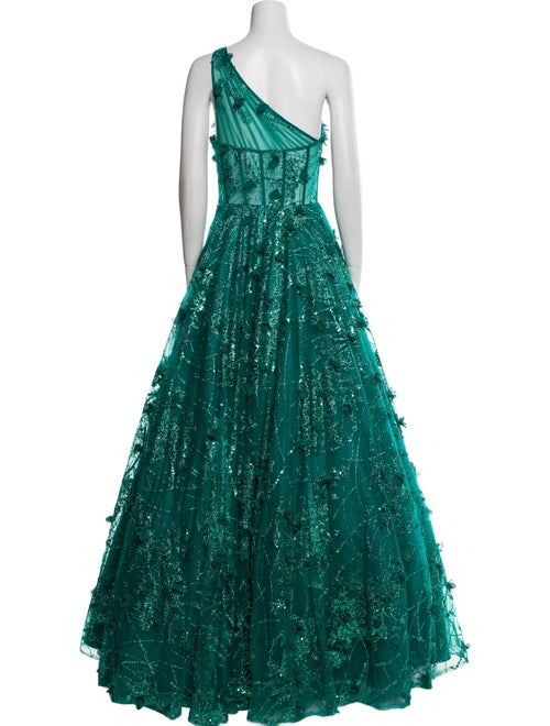 Terani Couture One-Shoulder Long Dress