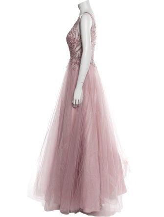 Terani Couture One-Shoulder Long Dress