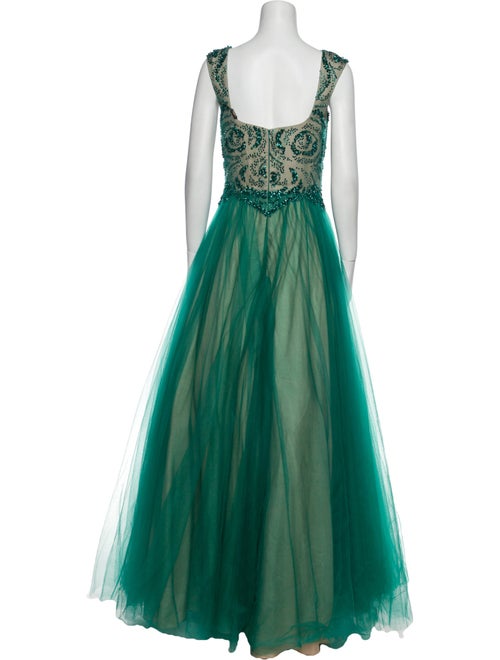 Terani Couture V-Neck Long Dress