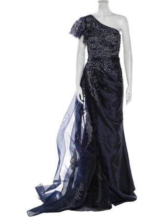 Terani Couture One-Shoulder Long Dress