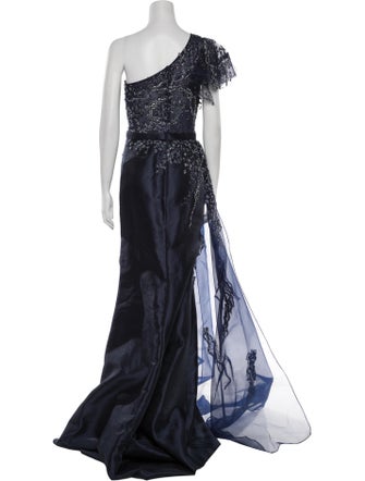 Terani Couture One-Shoulder Long Dress