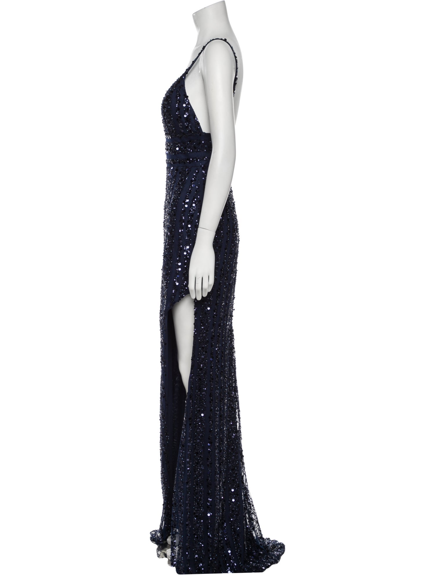 Terani Couture V-Neck Long Dress