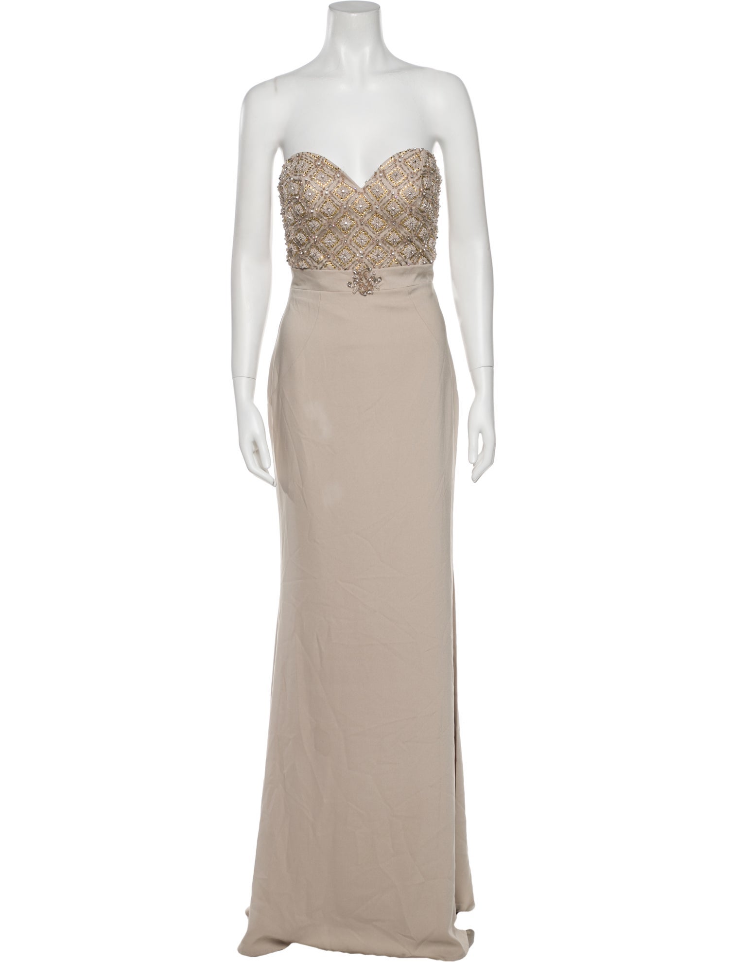 Terani Couture Strapless Long Dress