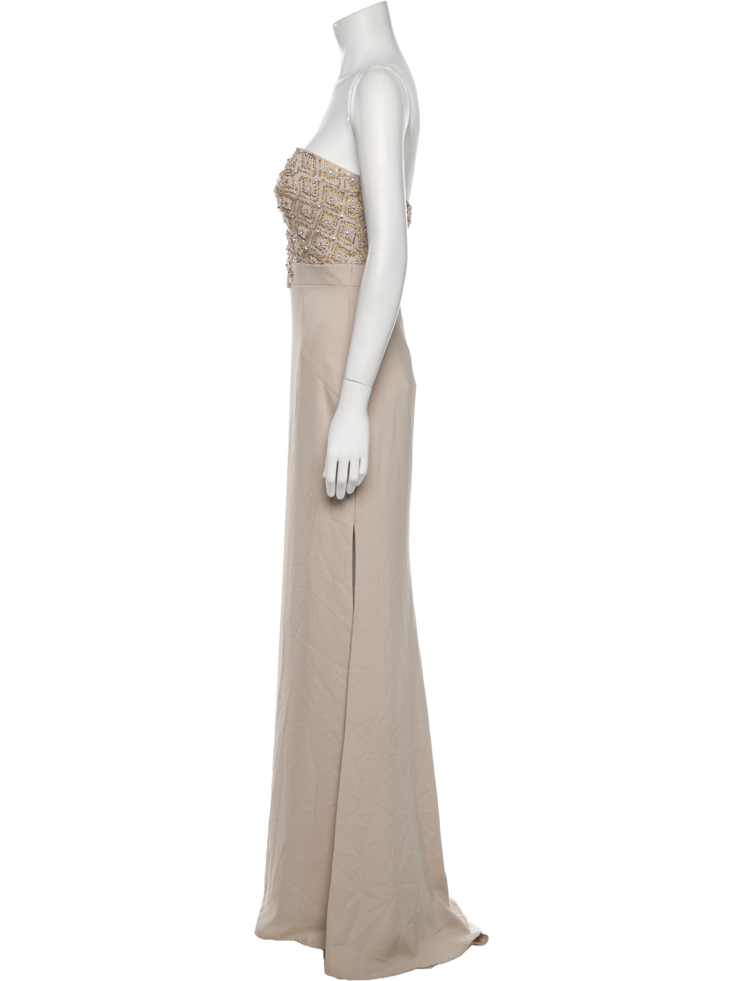 Terani Couture Strapless Long Dress