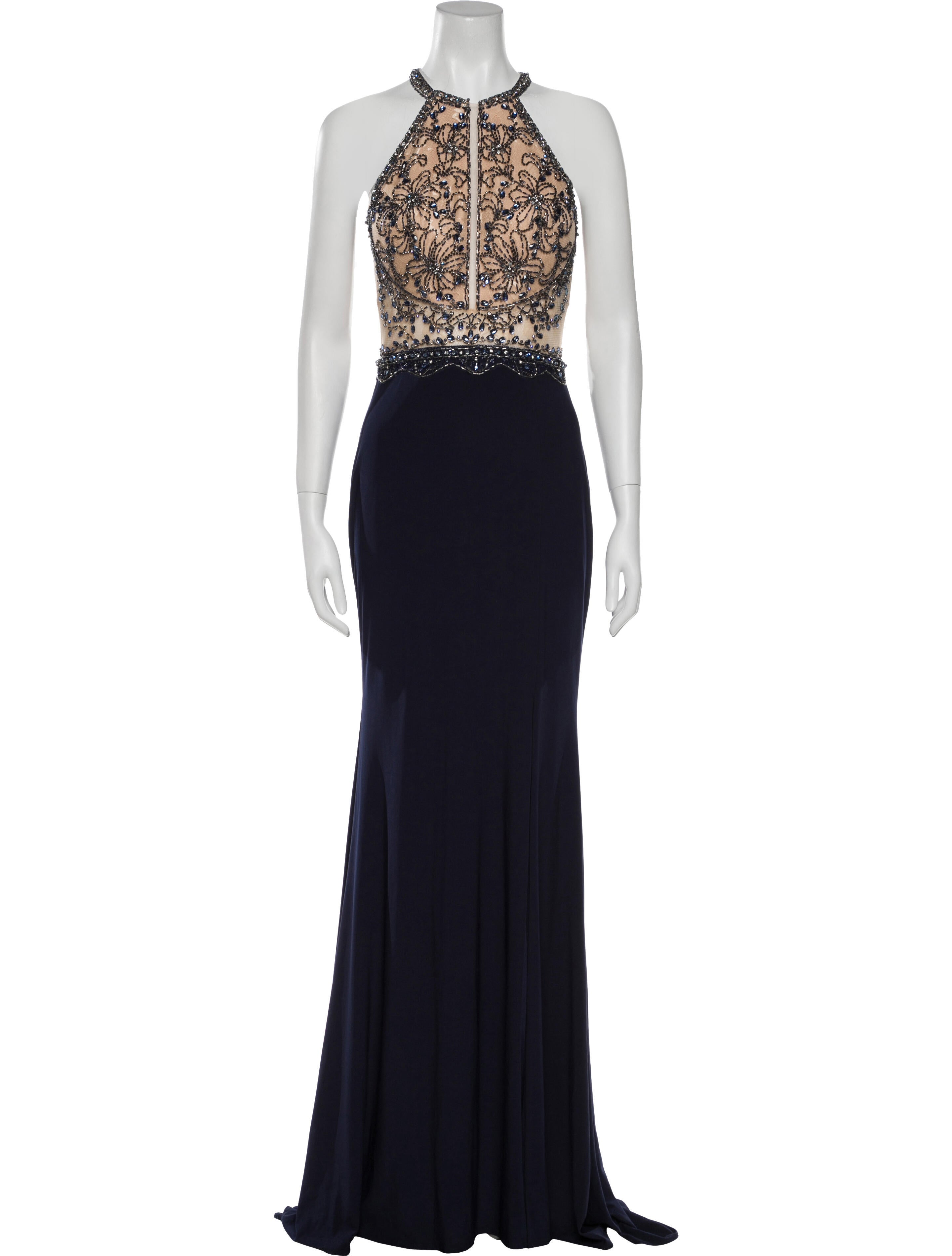 Terani Couture Halterneck Long Dress