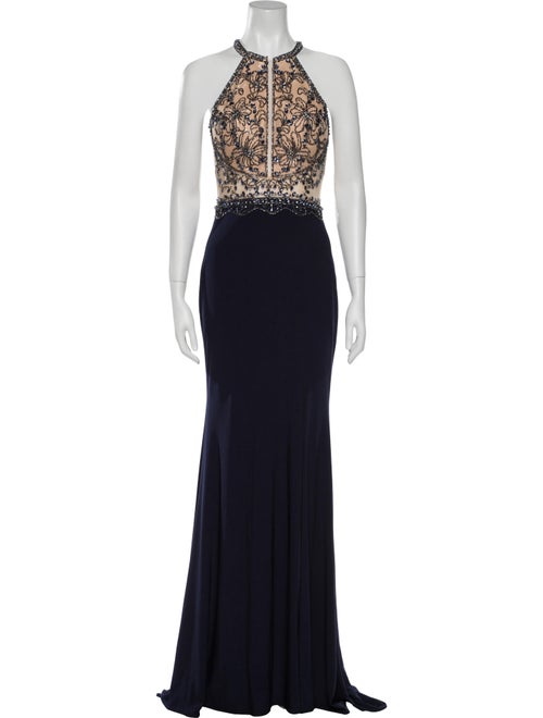 Terani Couture Halterneck Long Dress