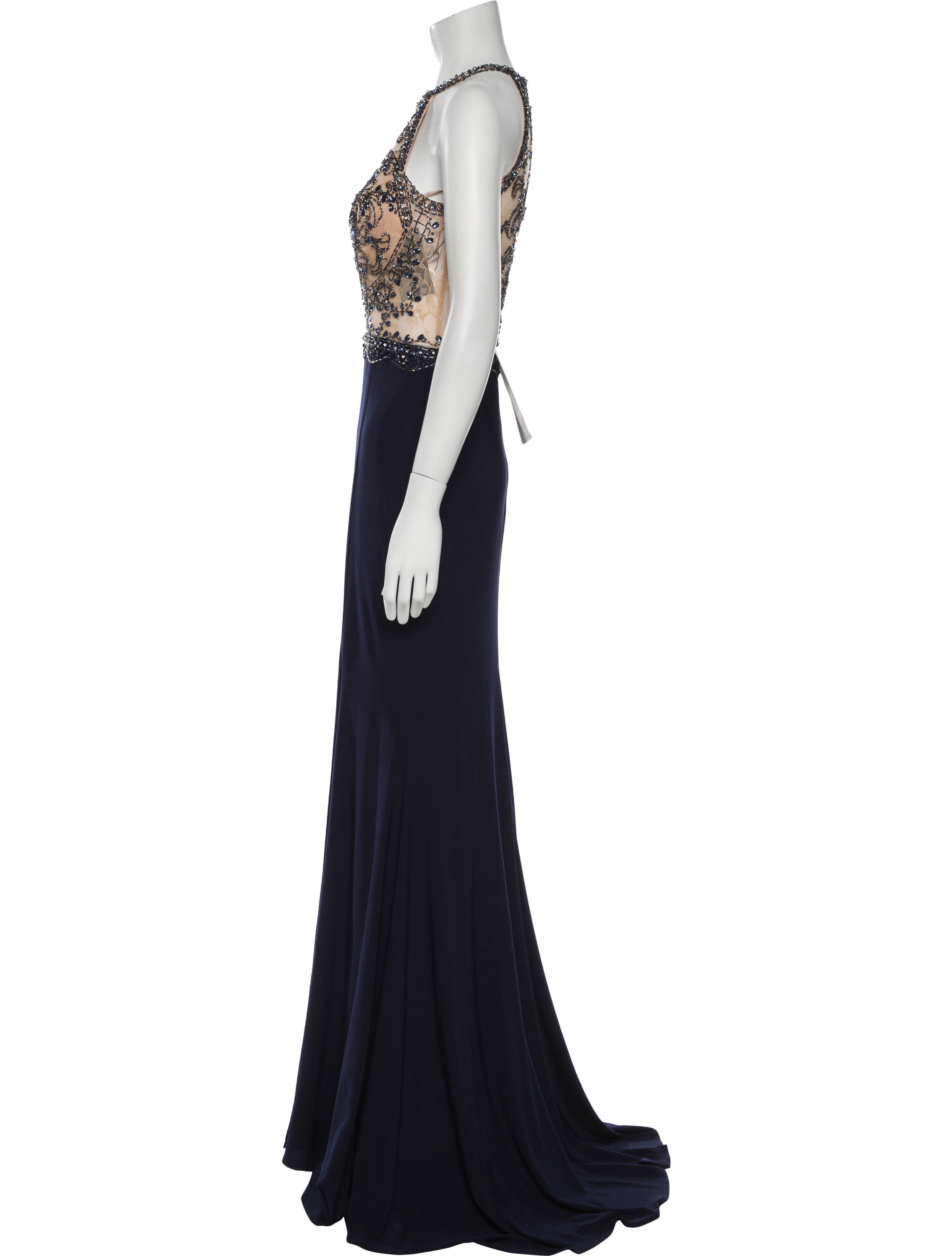 Terani Couture Halterneck Long Dress