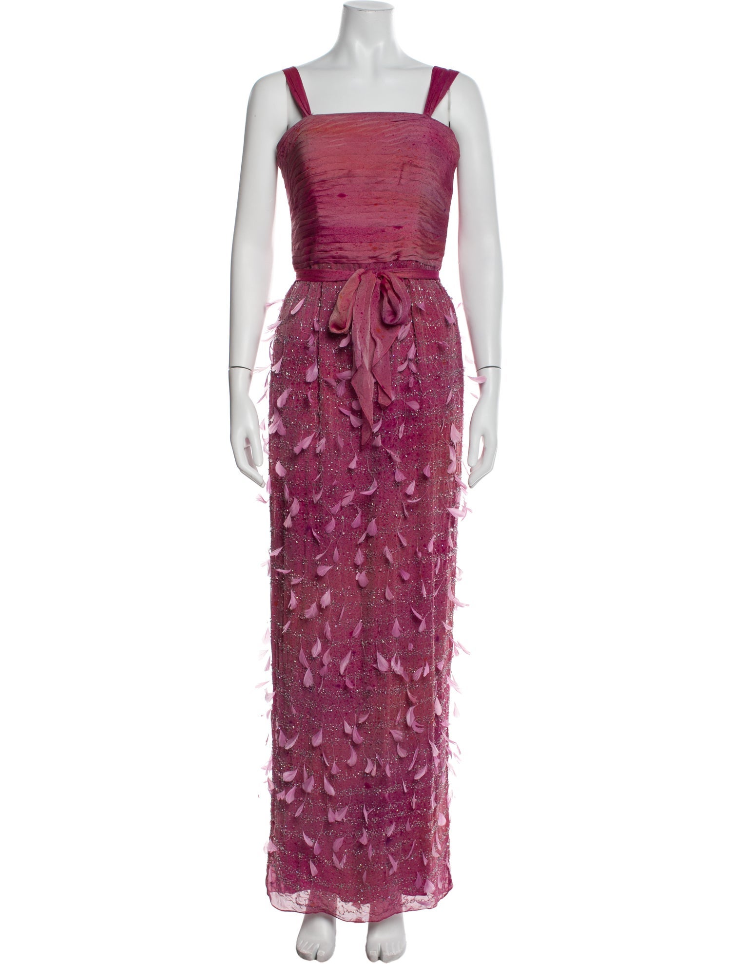 Terani Couture Silk Long Dress