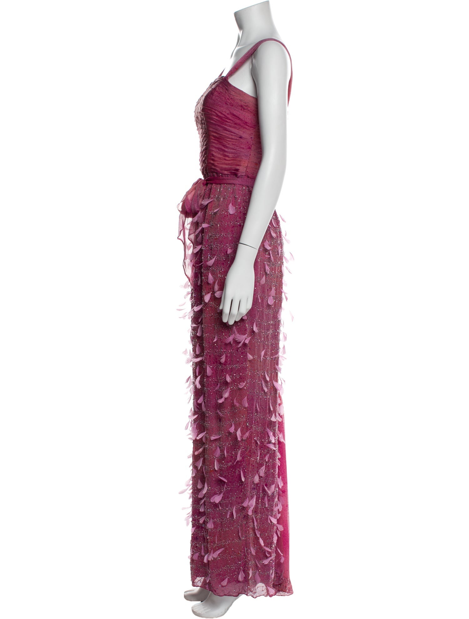 Terani Couture Silk Long Dress
