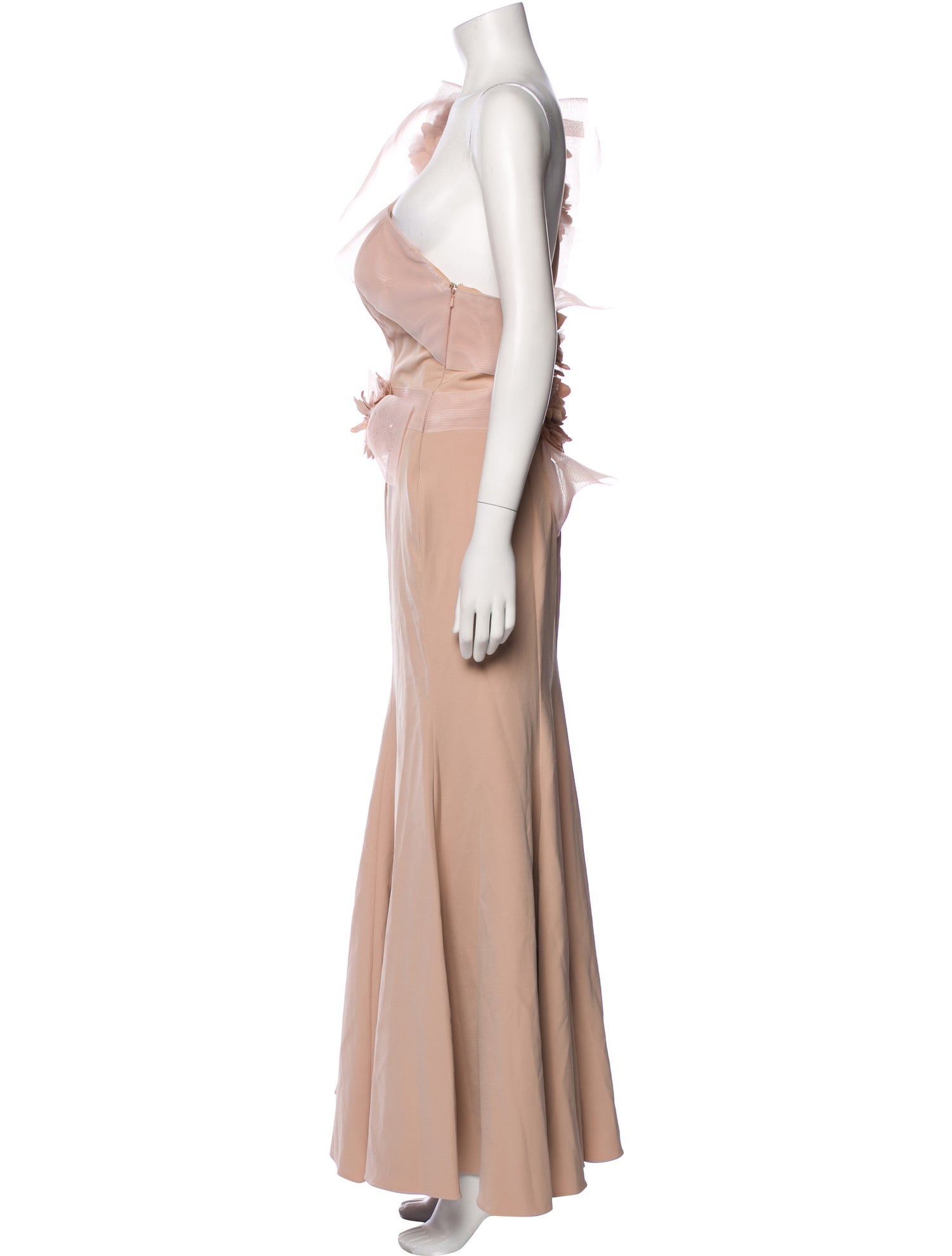 Terani Couture One-Shoulder Long Dress