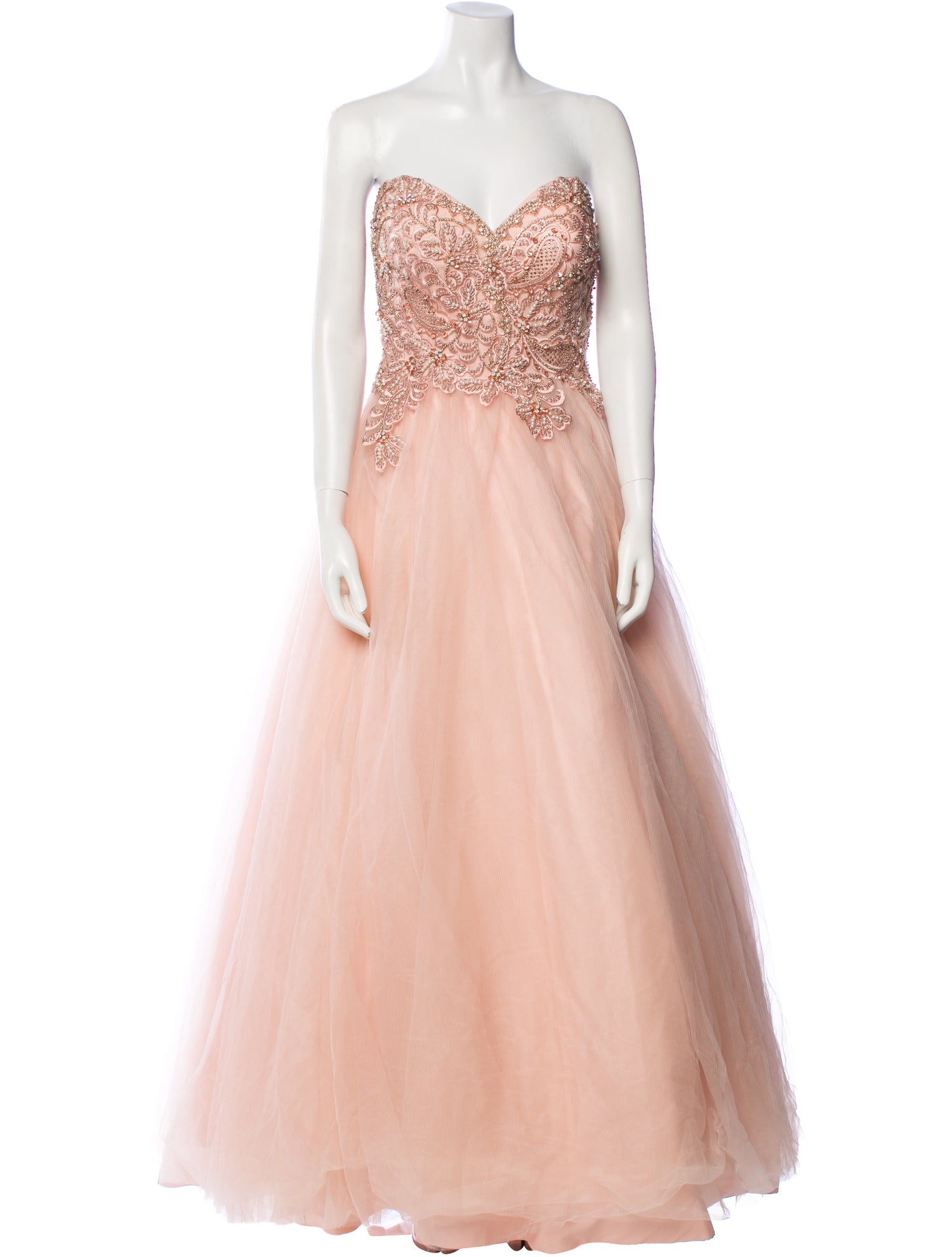 Terani Couture Strapless Long Dress