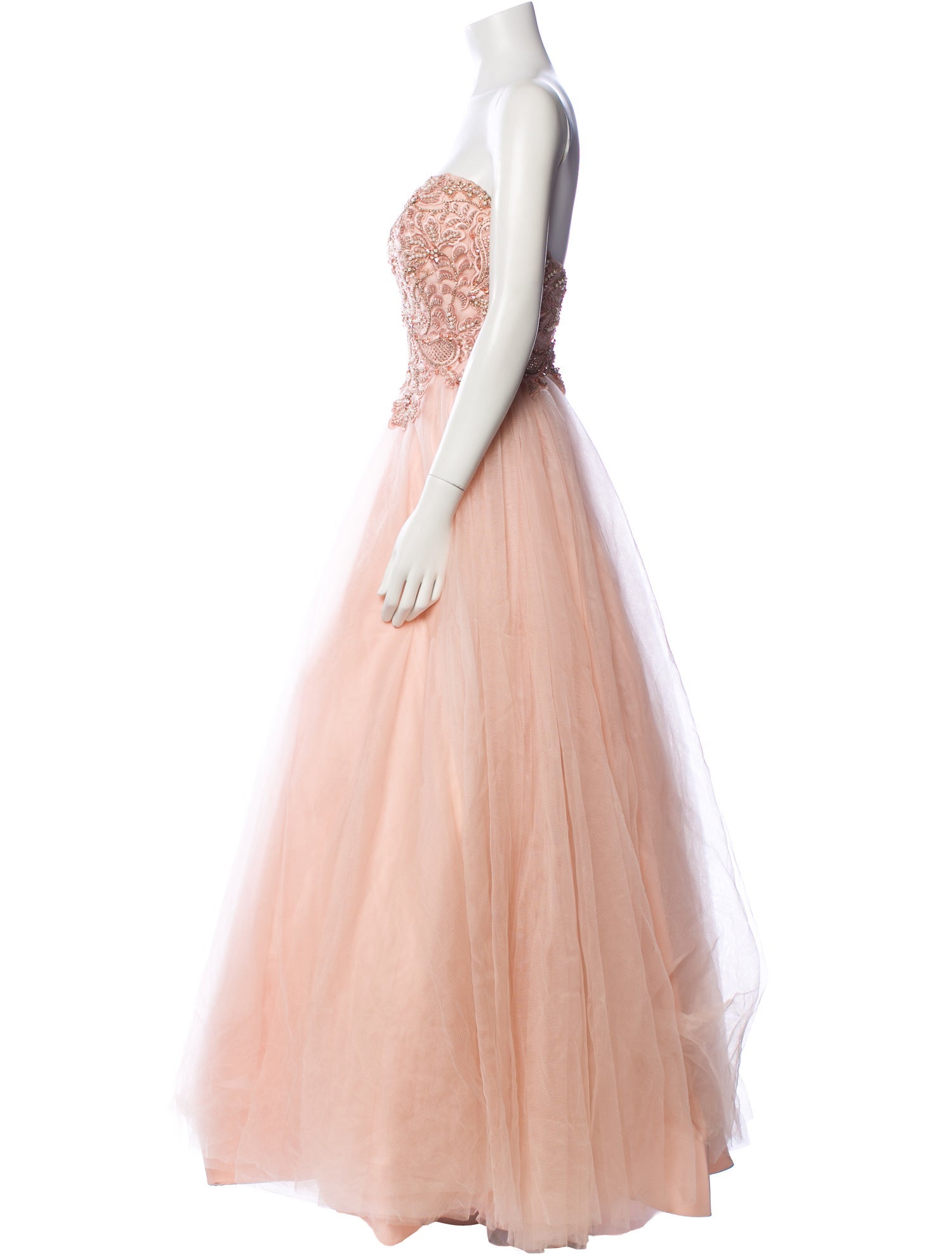 Terani Couture Strapless Long Dress