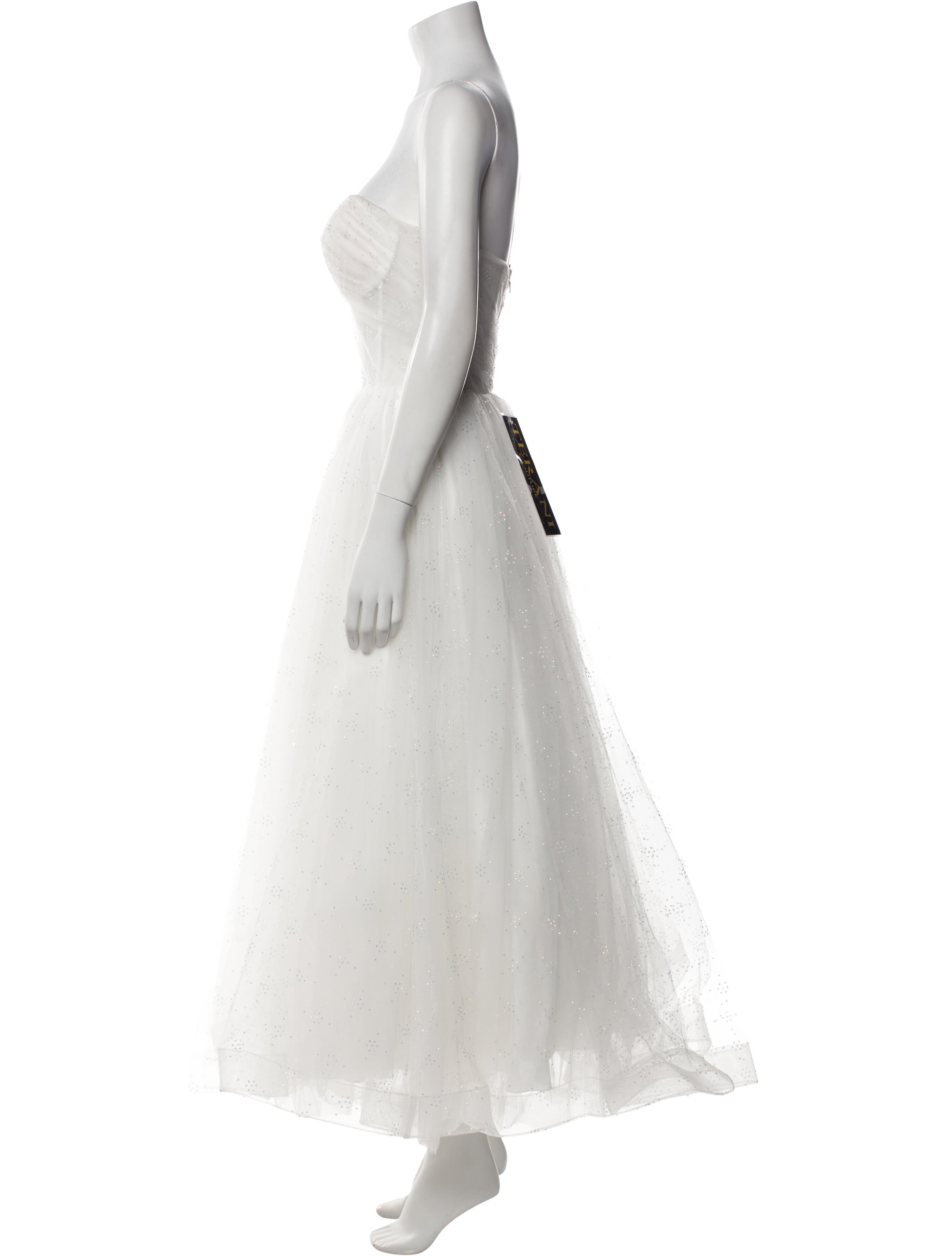 Terani Couture Strapless Long Dress