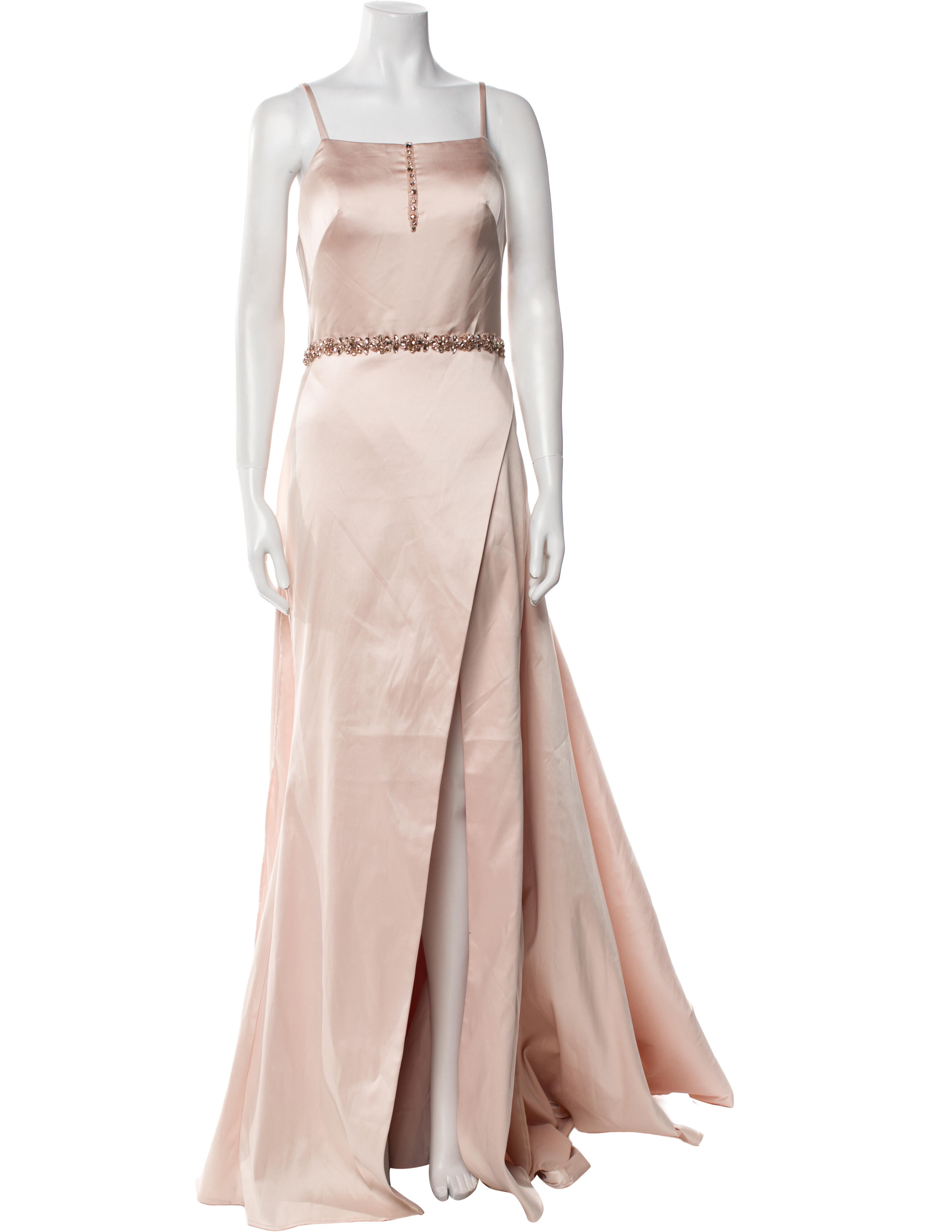 Terani Couture Square Neckline Long Dress