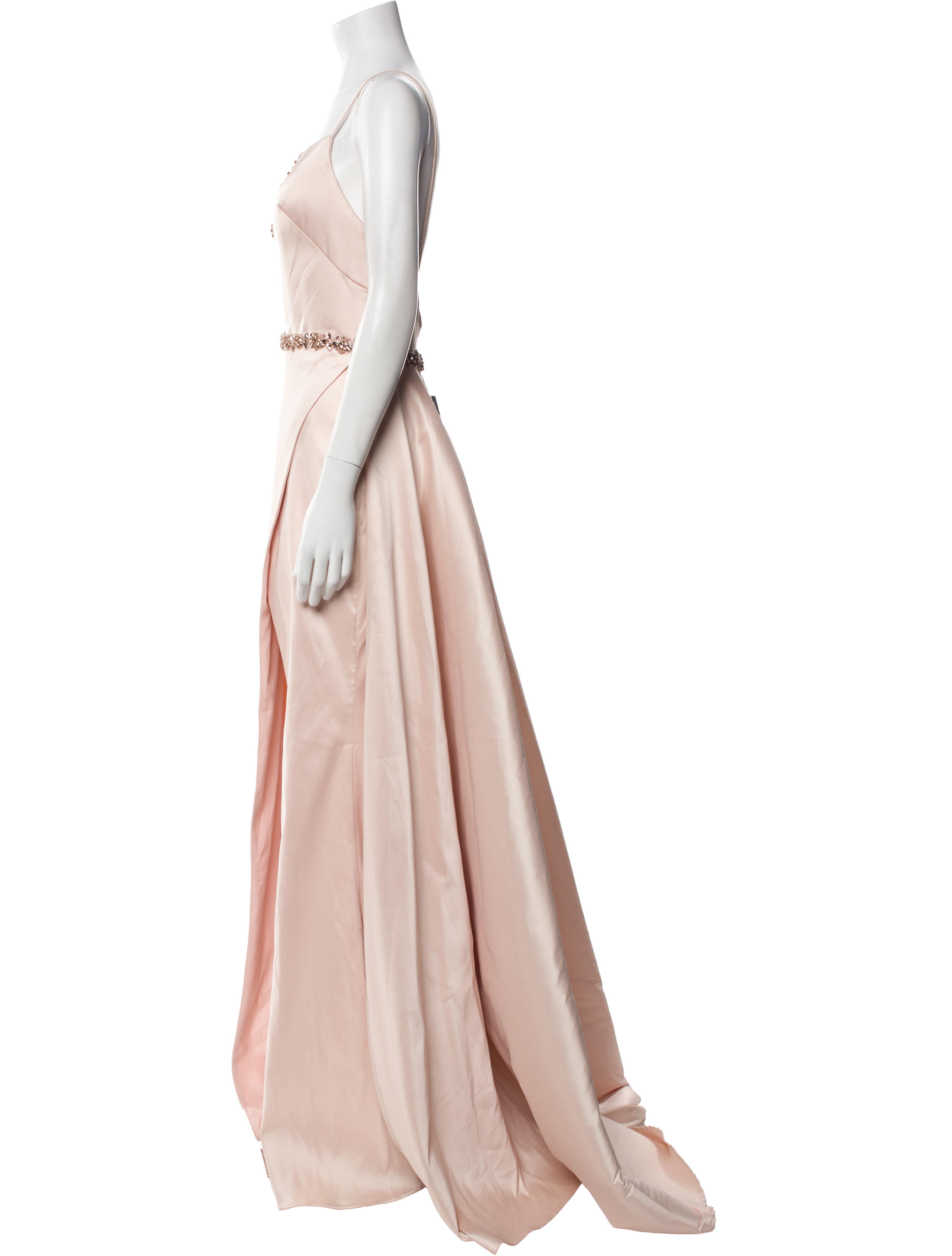 Terani Couture Square Neckline Long Dress