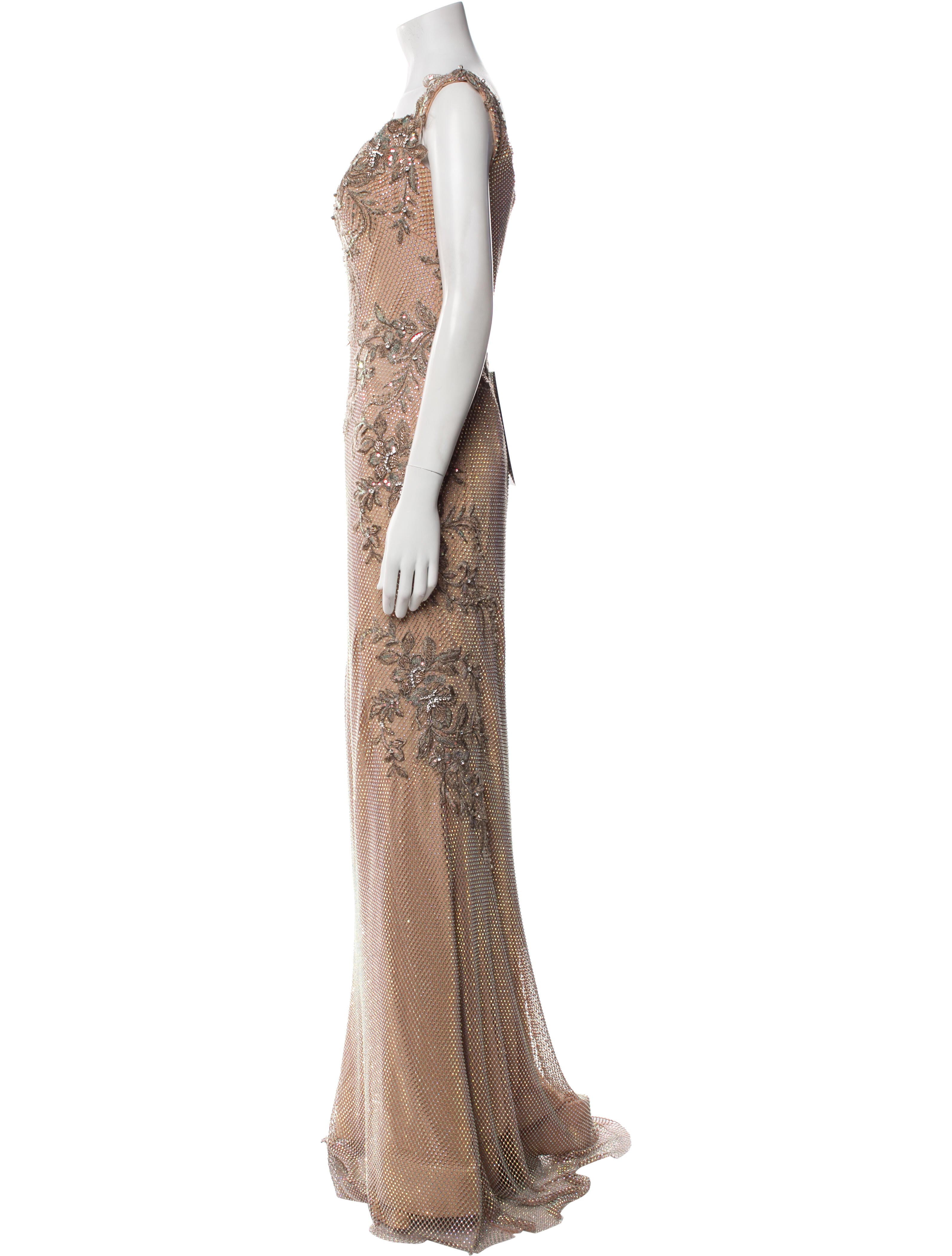 Terani Couture V-Neck Long Dress