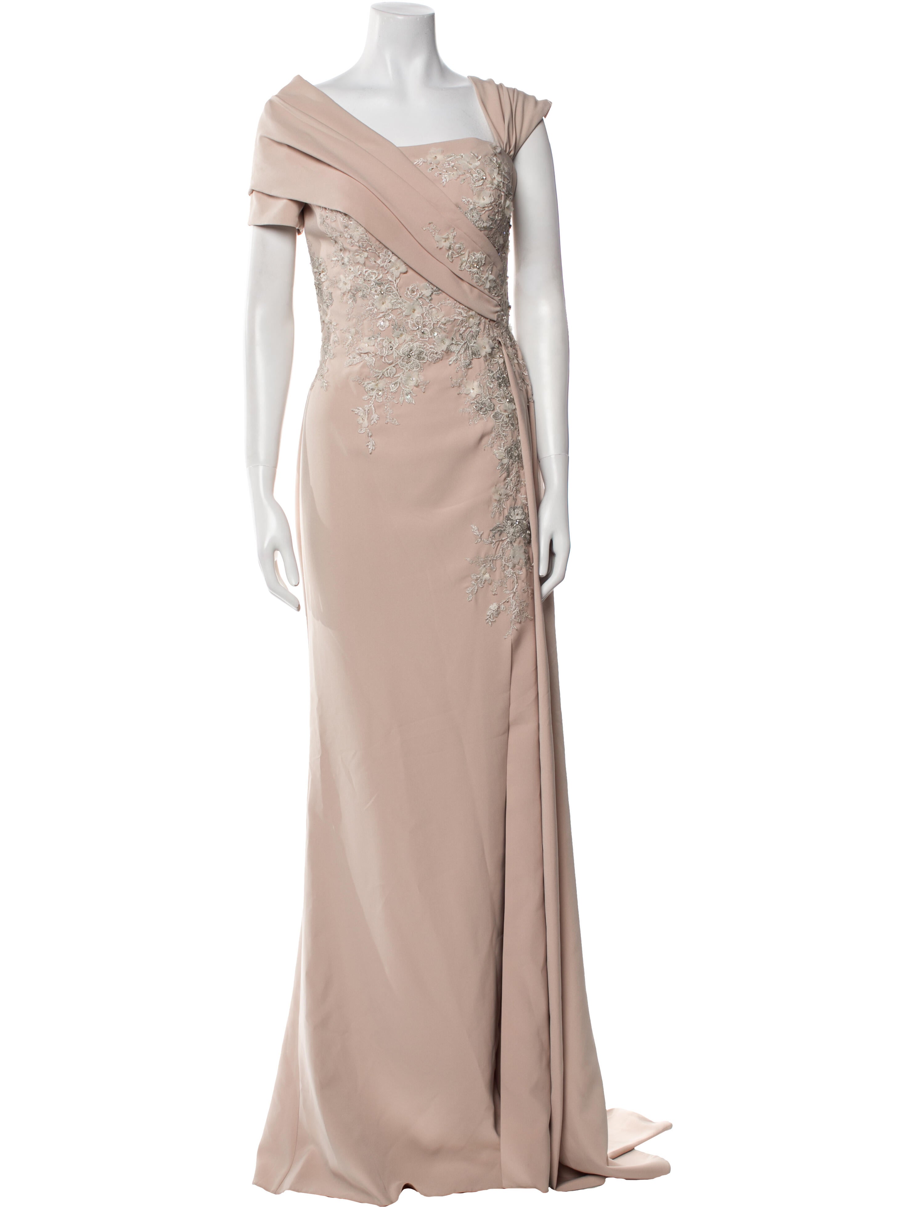 Terani Couture One-Shoulder Long Dress