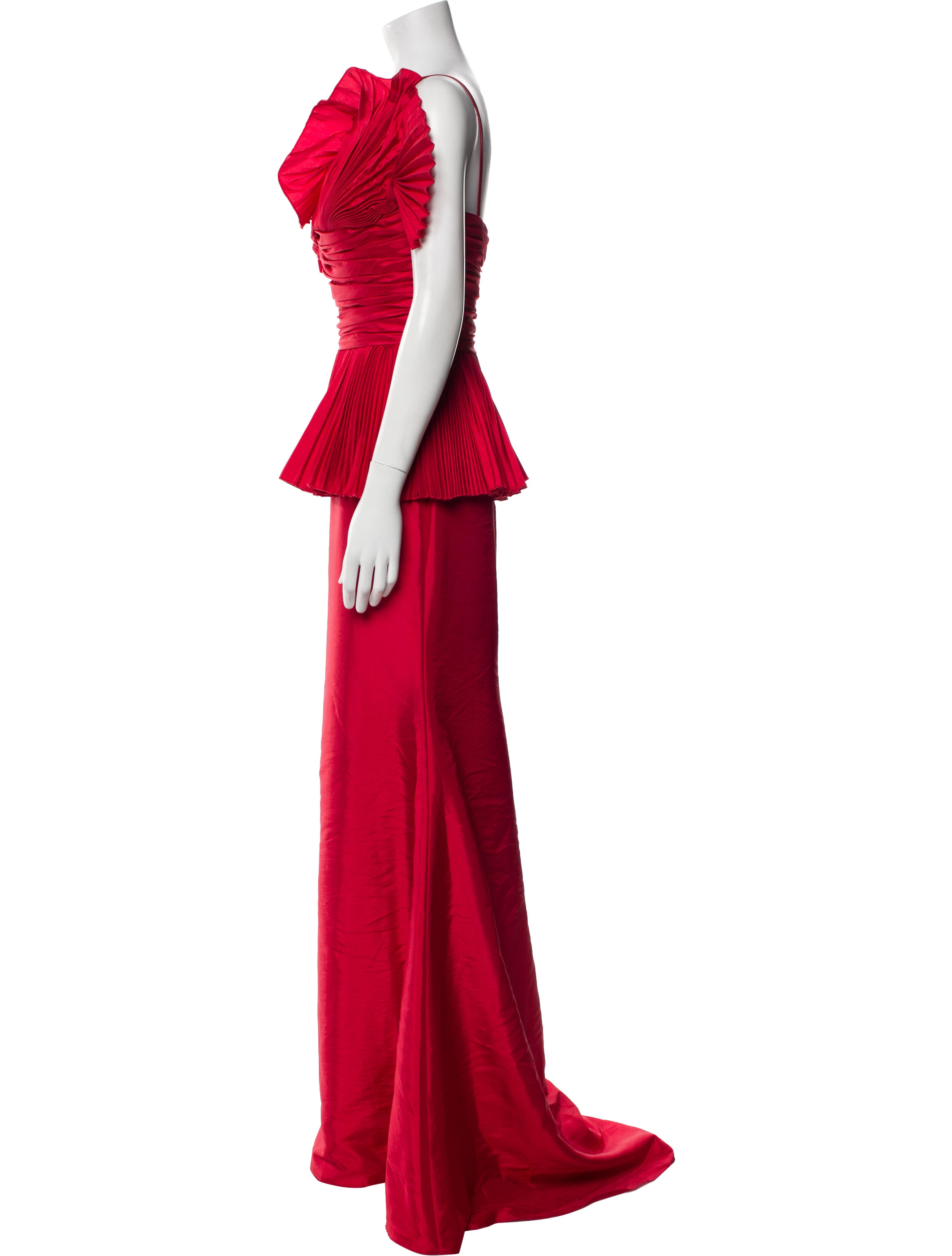 Terani Couture Square Neckline Long Dress