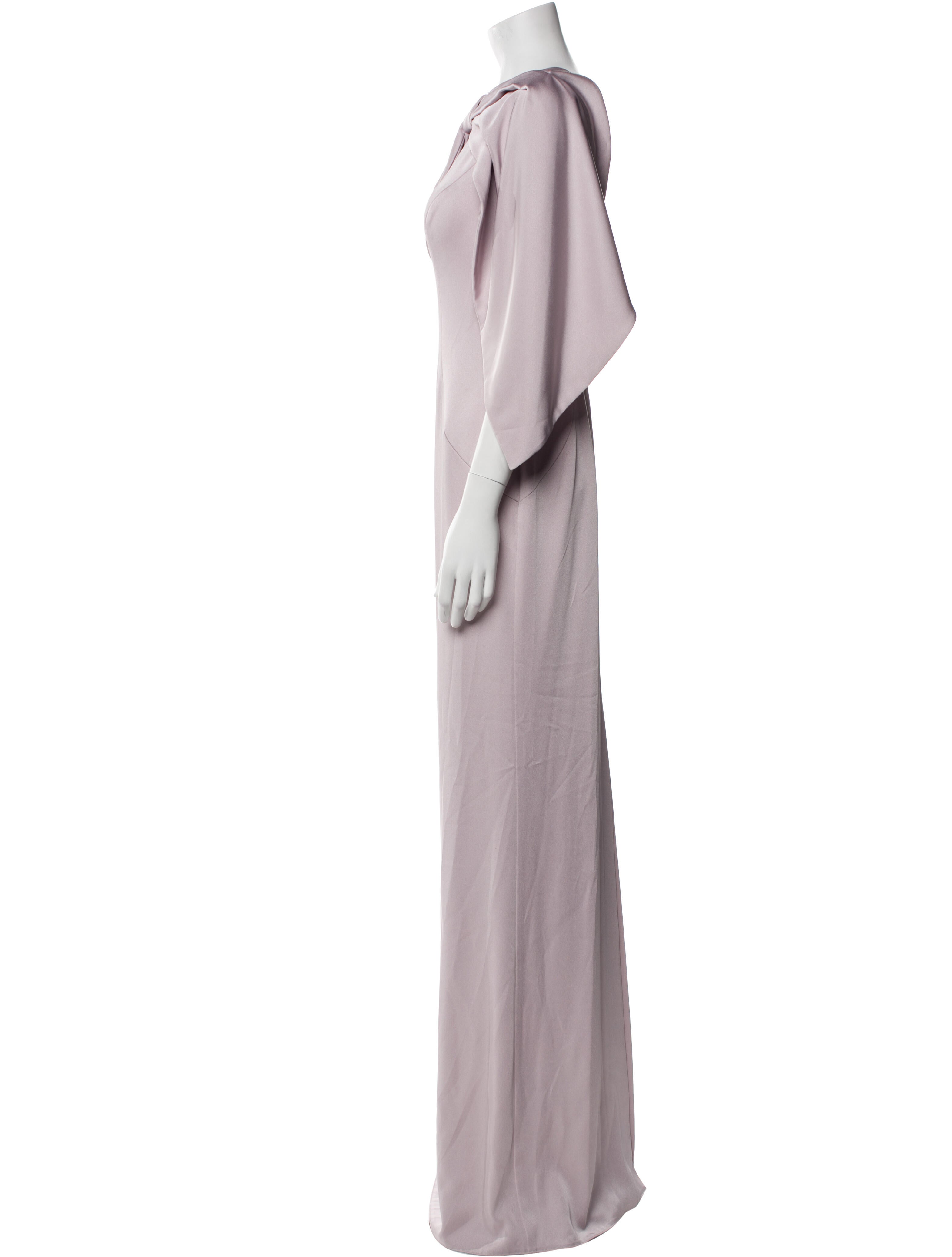 Terani Couture Bateau Neckline Long Dress