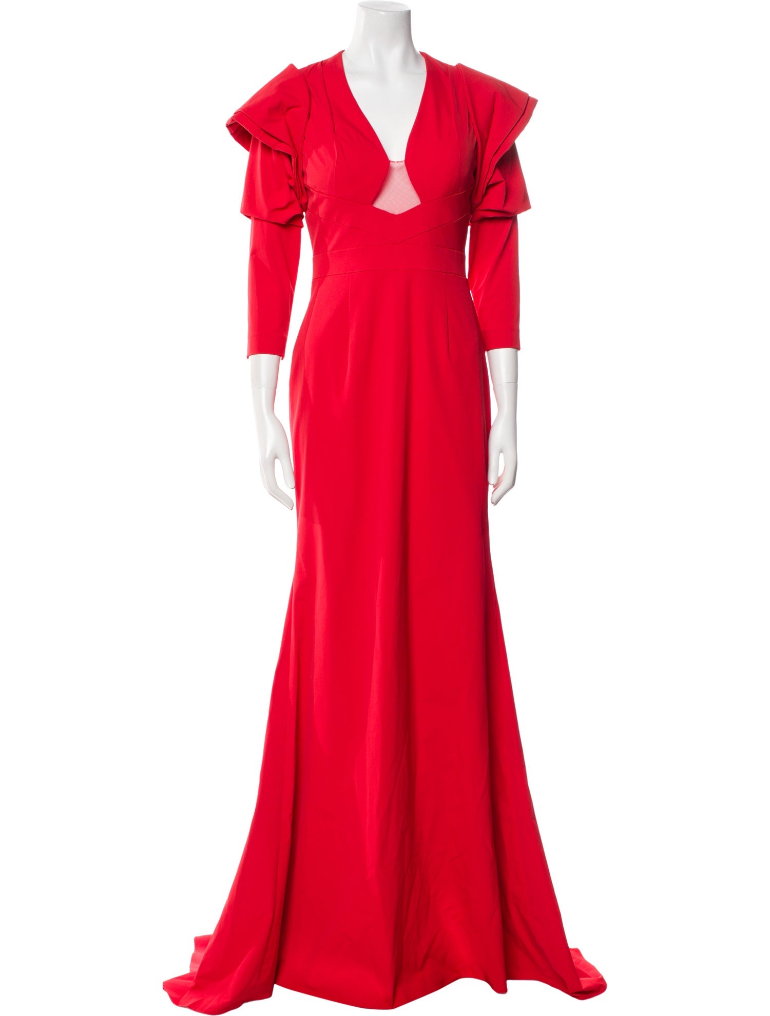 Terani Couture V-Neck Long Dress