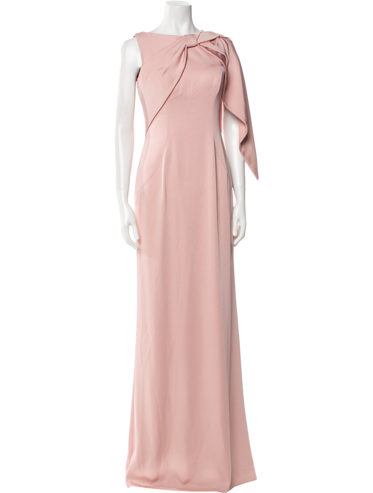 Terani Couture Bateau Neckline Long Dress