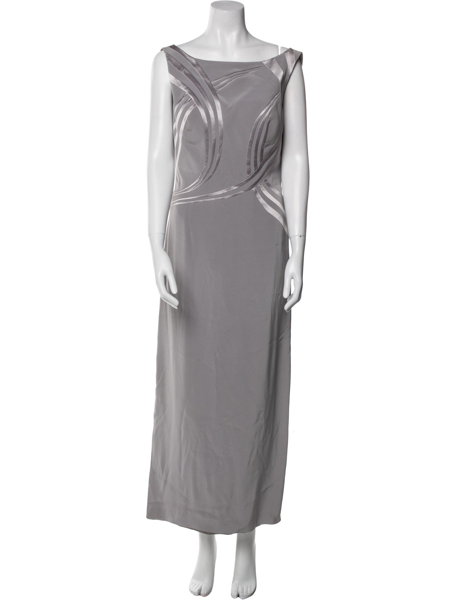 Terani Couture Bateau Neckline Long Dress