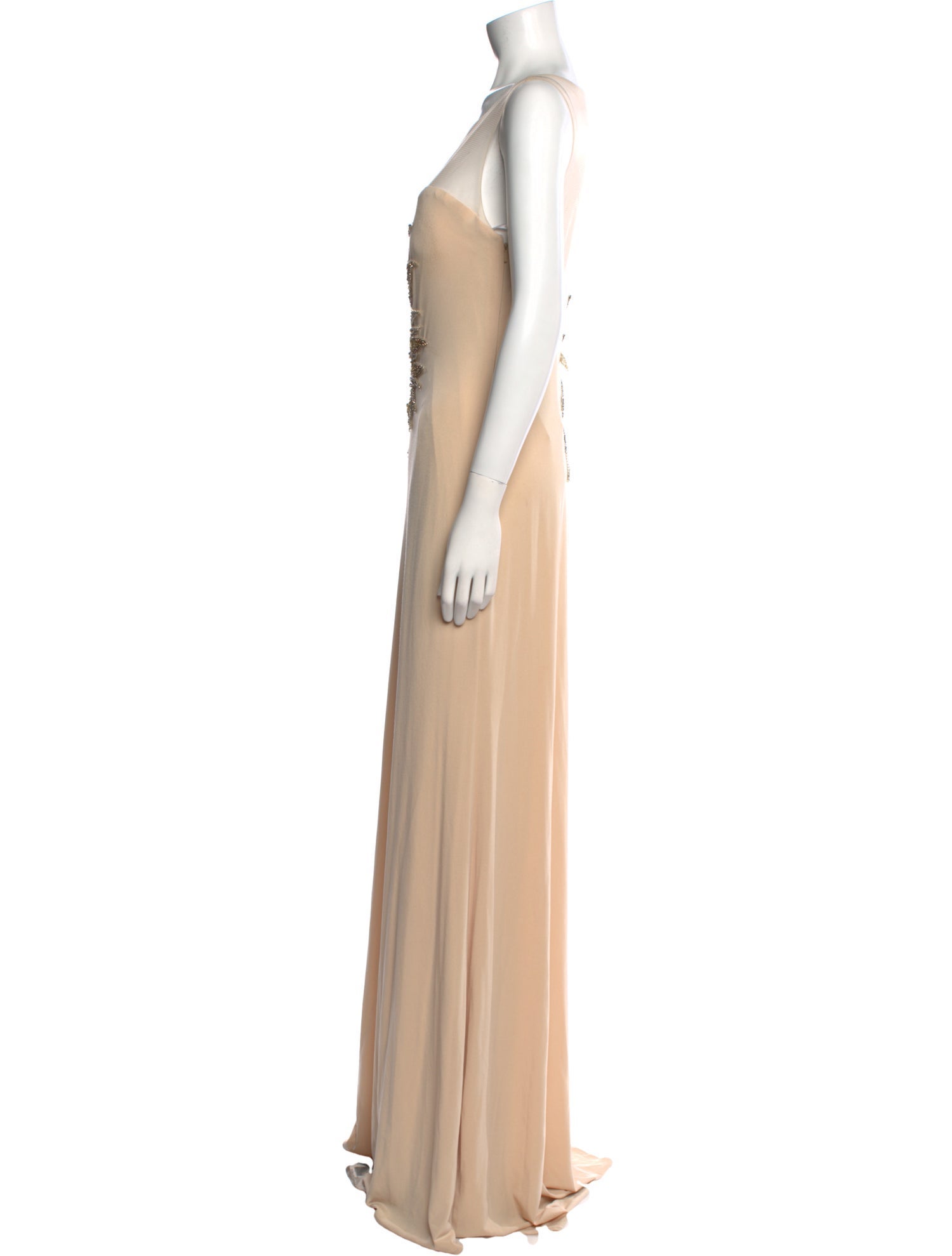 Terani Couture Bateau Neckline Long Dress w/ Tags