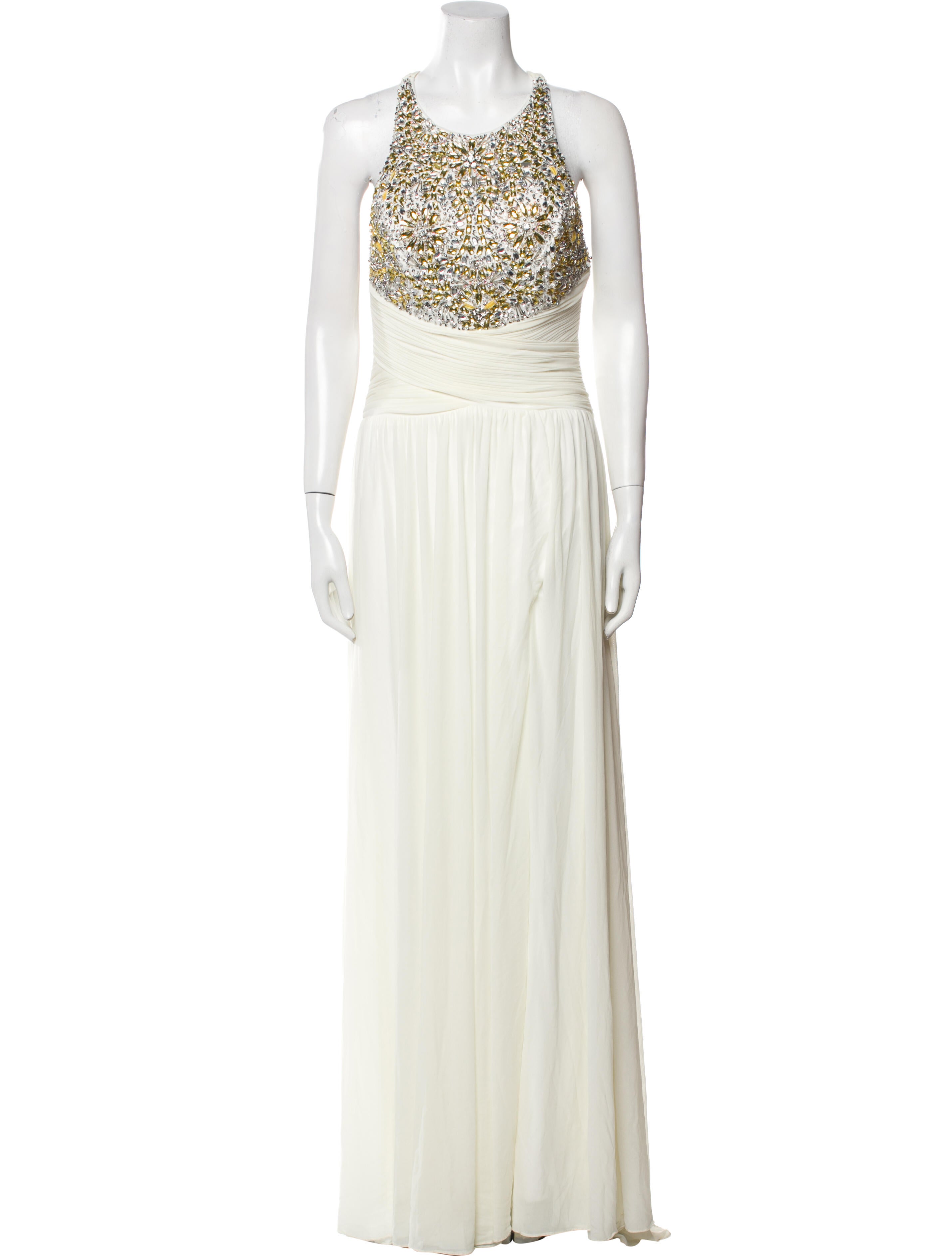 Terani Couture Scoop Neck Long Dress