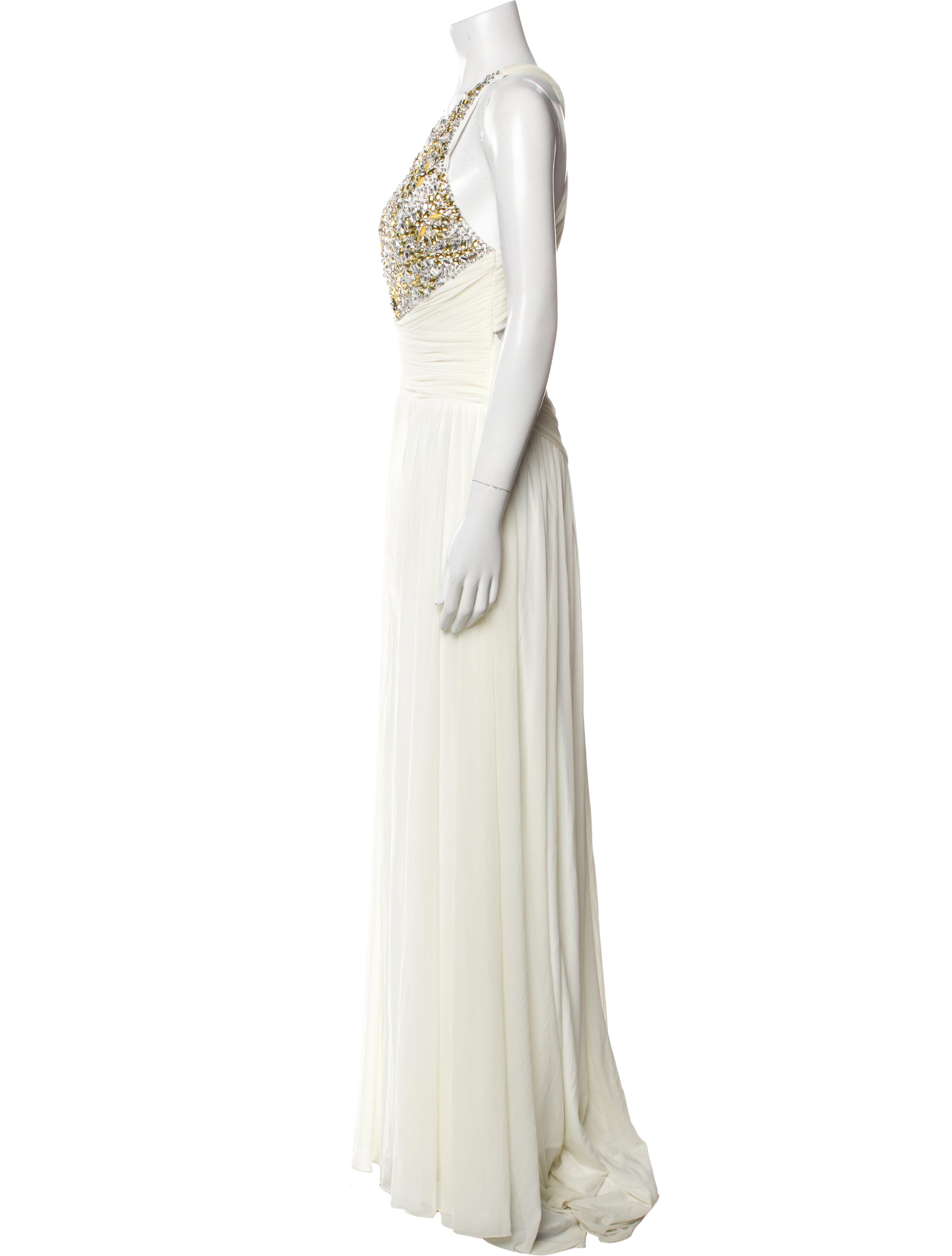 Terani Couture Scoop Neck Long Dress