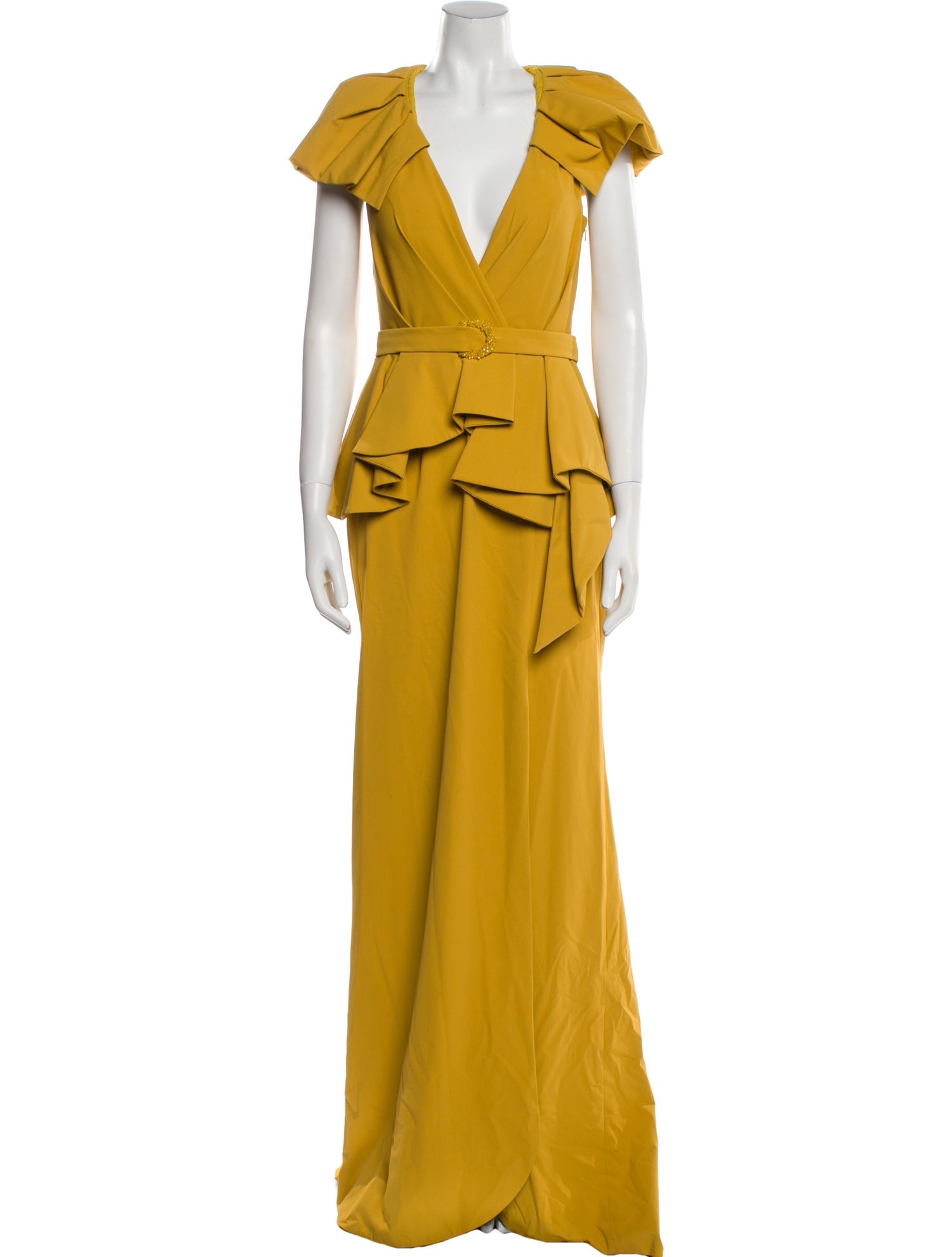 Terani Couture V-Neck Long Dress