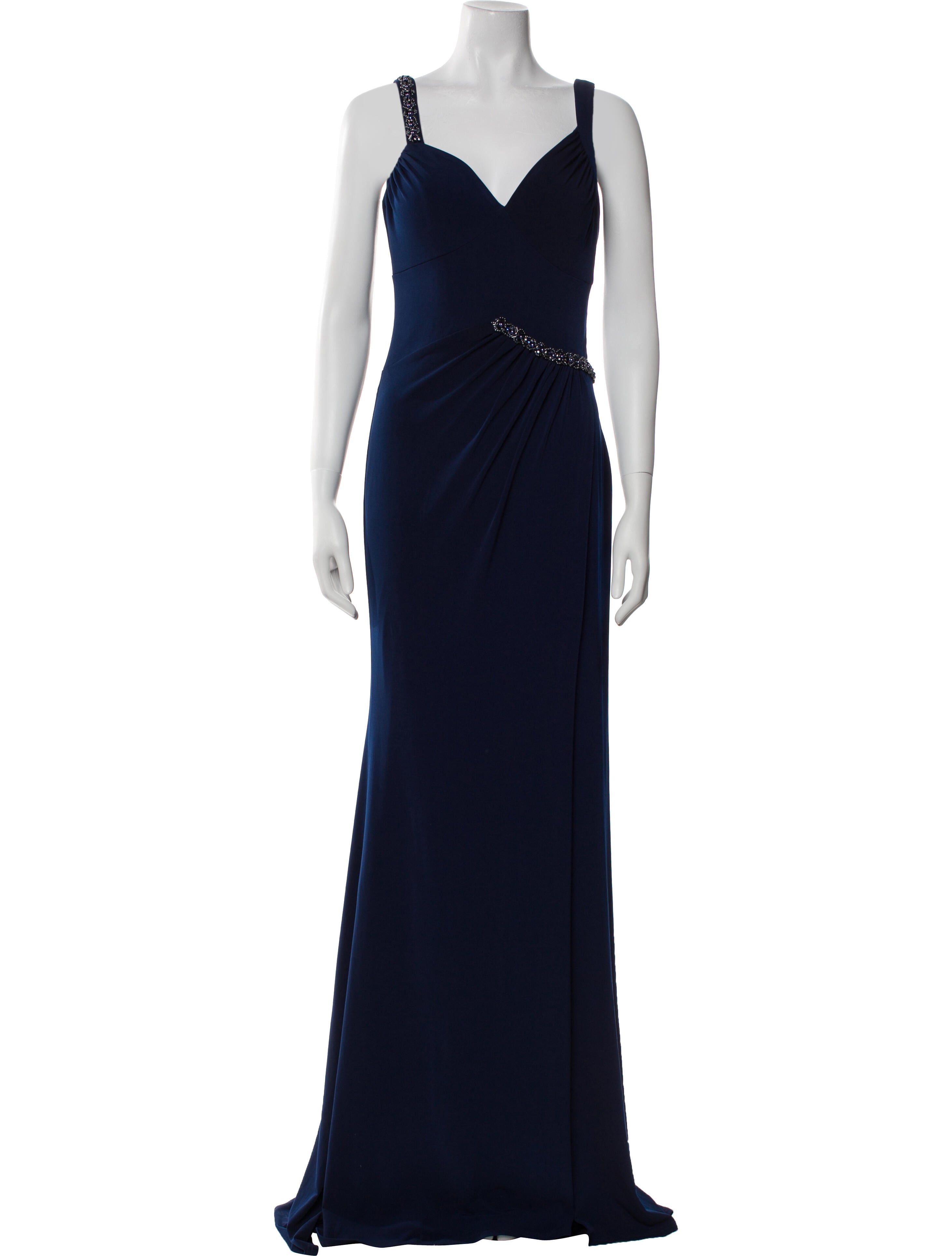 Terani Couture V-Neck Long Dress