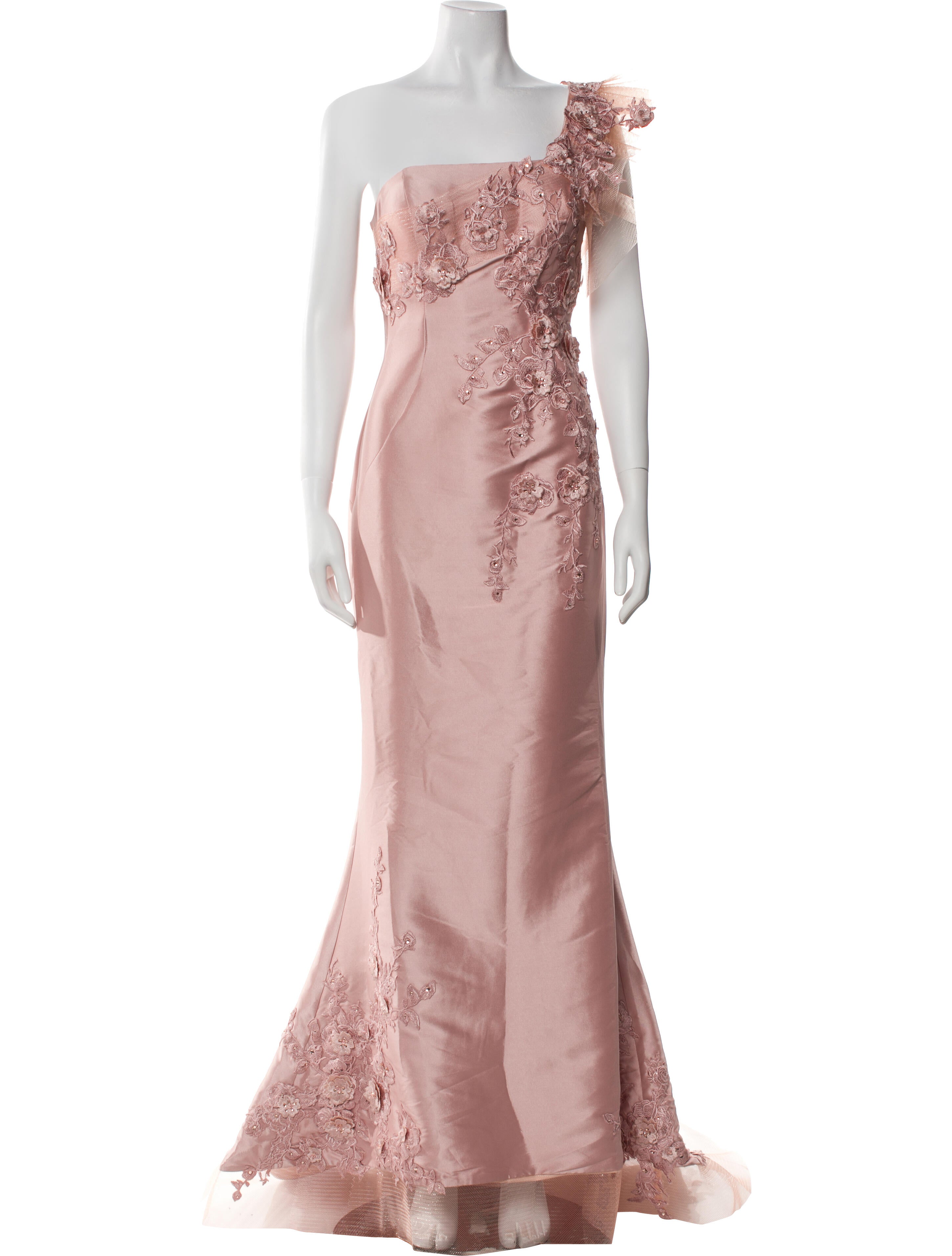 Terani Couture One-Shoulder Long Dress