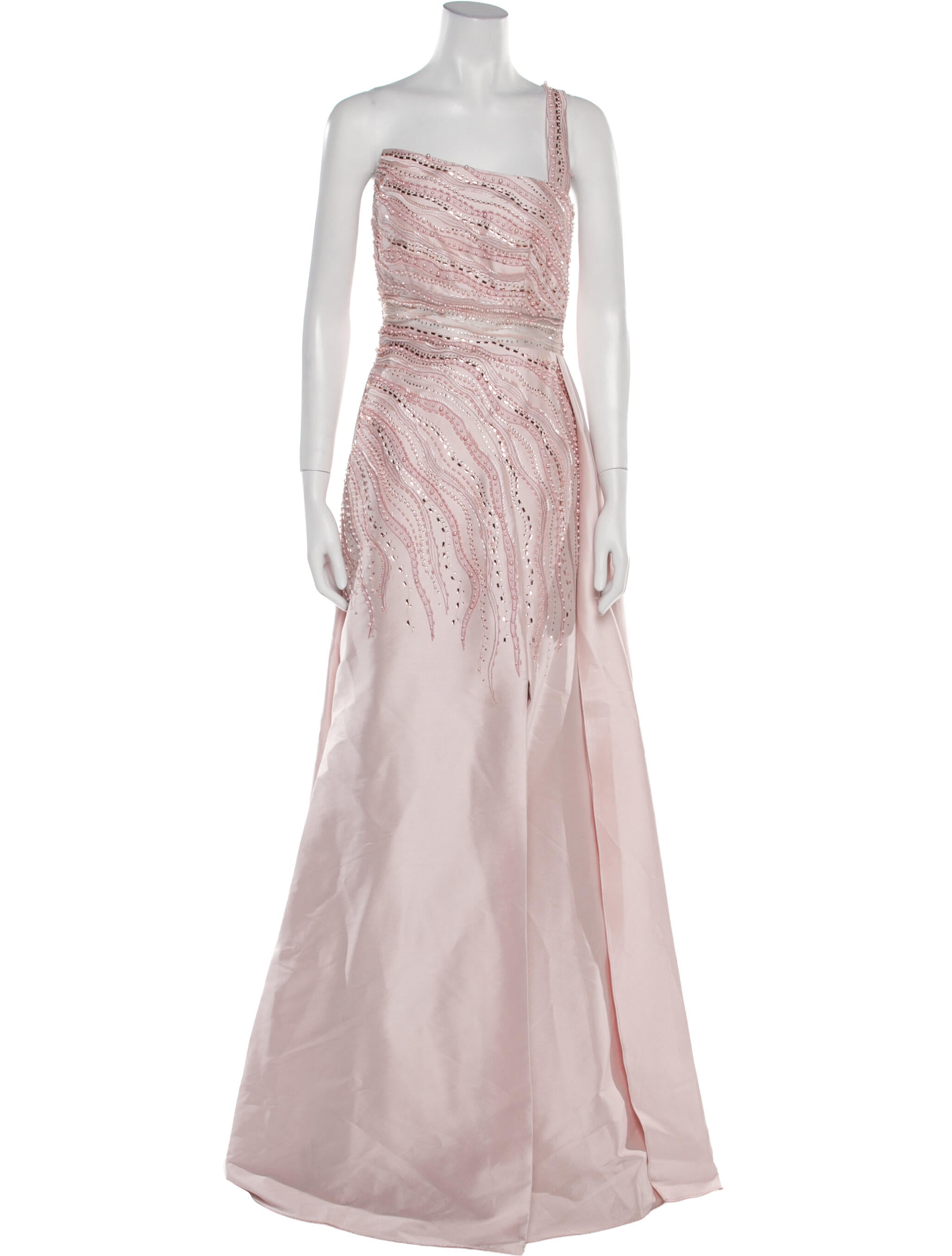 Terani Couture Patterned Long Dress