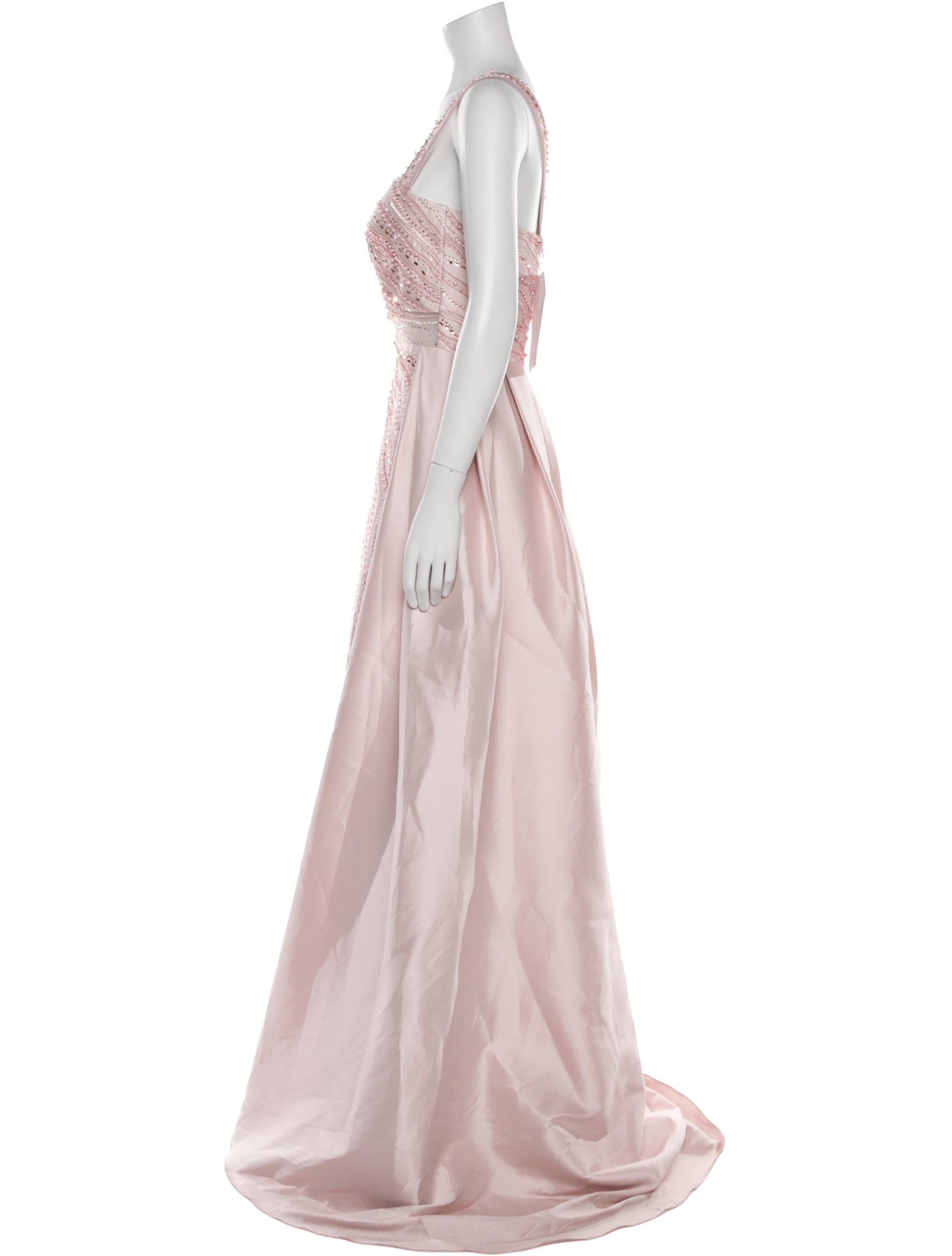 Terani Couture Patterned Long Dress