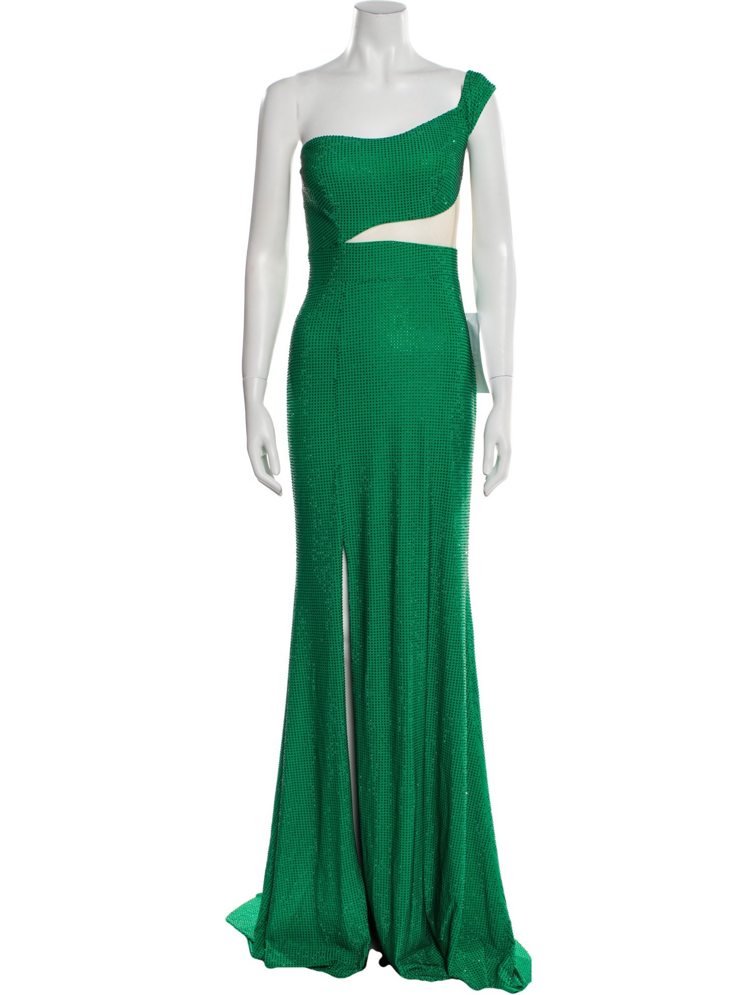 Terani Couture One-Shoulder Long Dress