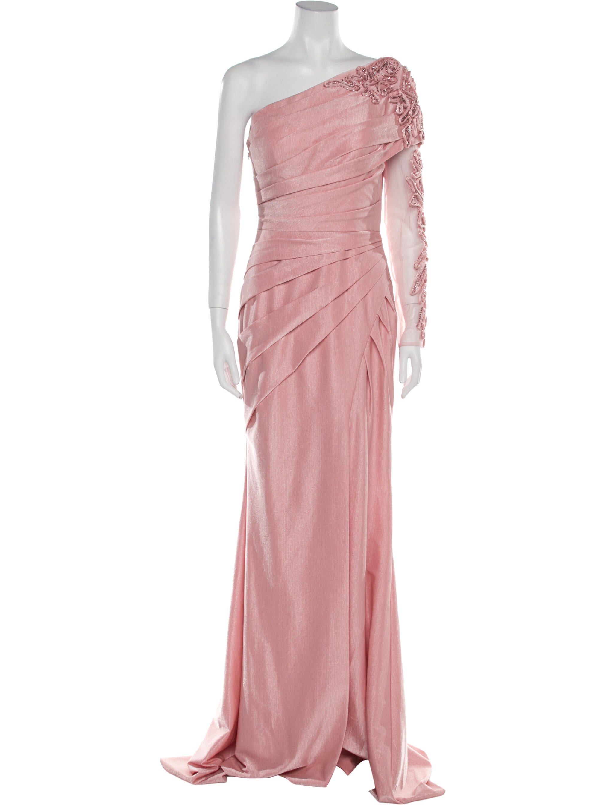 Terani Couture One-Shoulder Long Dress