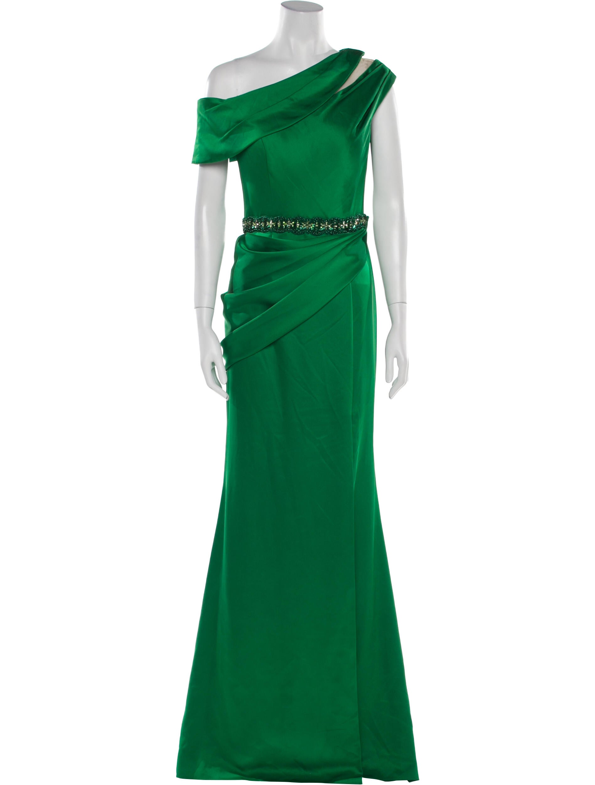 Terani Couture One-Shoulder Long Dress