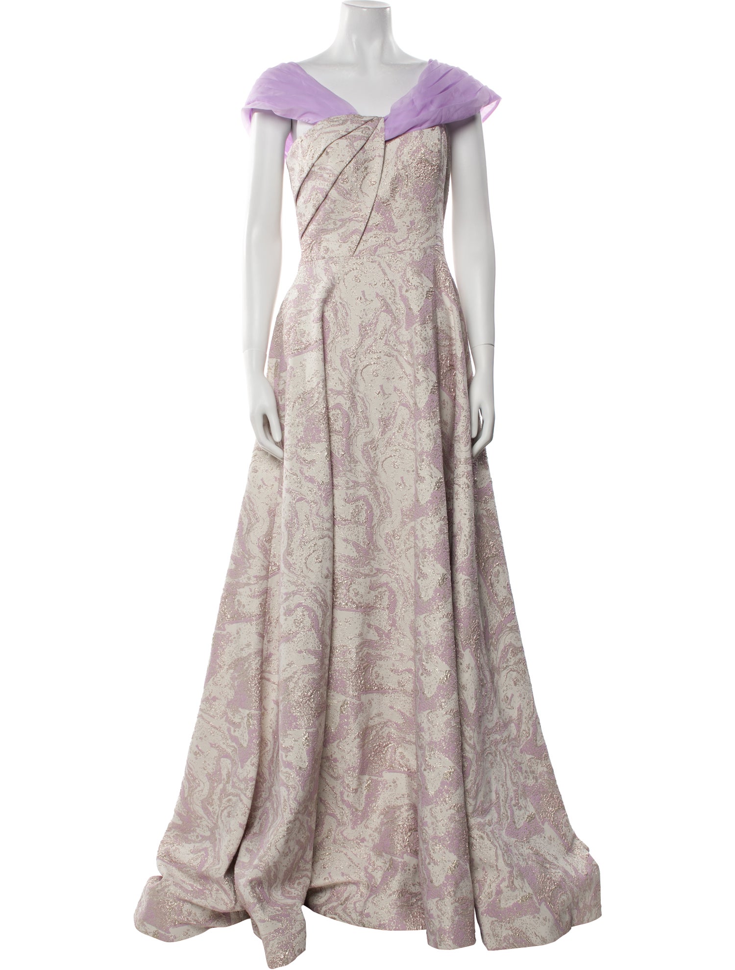 Terani Couture Printed Long Dress