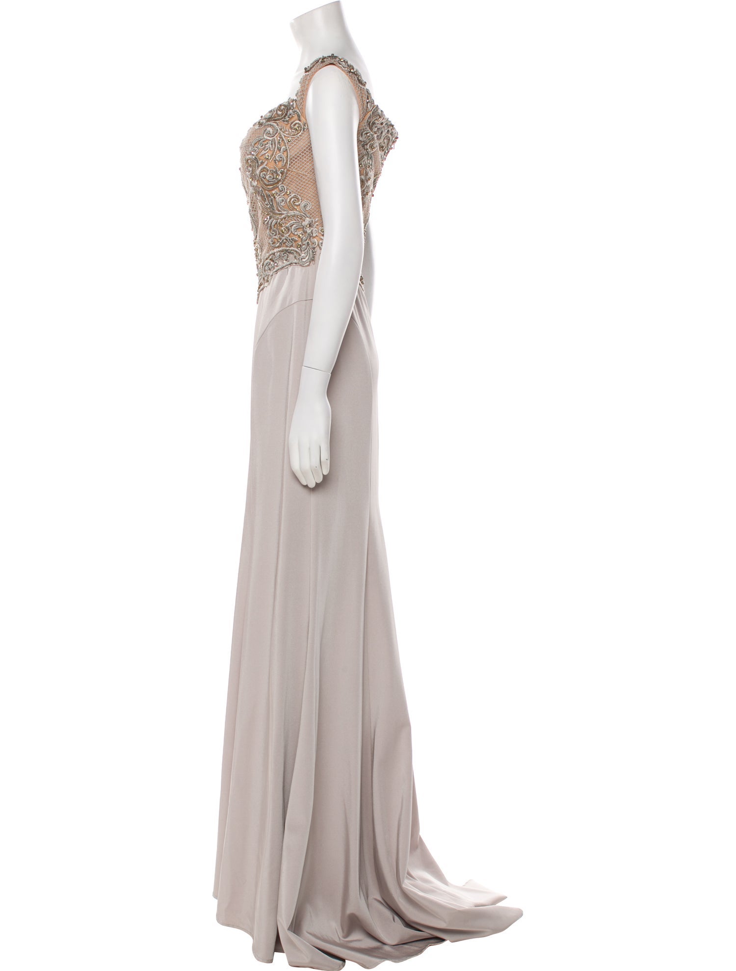Terani Couture V-Neck Long Dress