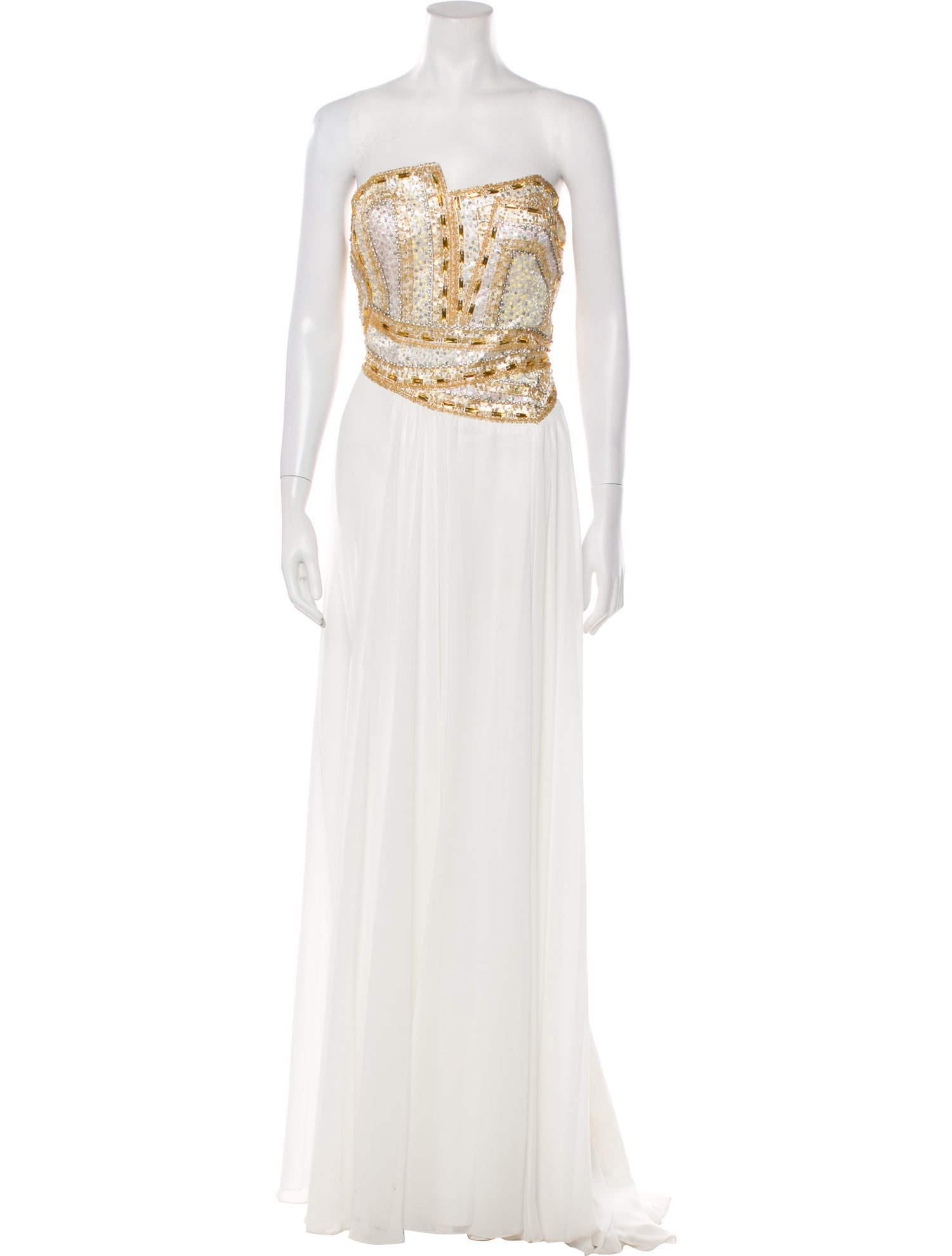 Terani Couture Strapless Long Dress