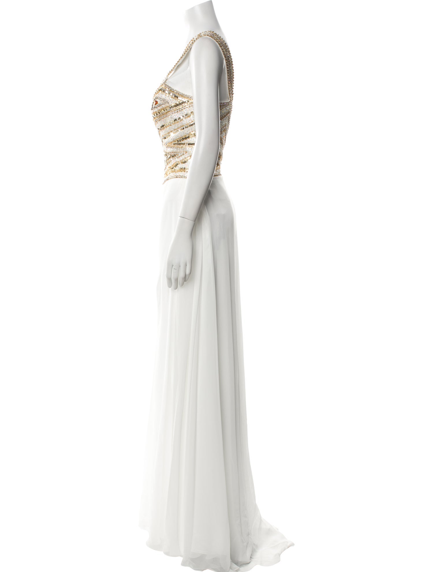 Terani Couture One-Shoulder Long Dress