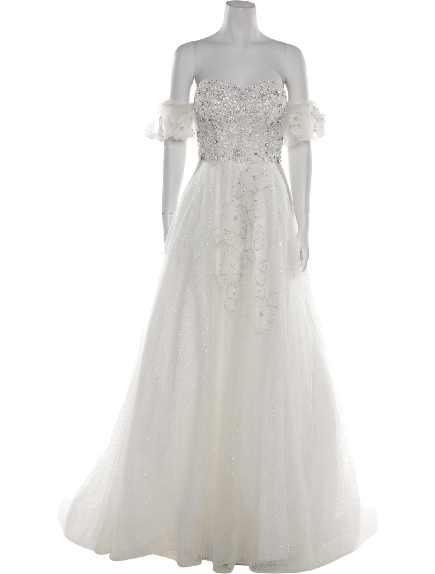 Terani Couture Patterned Long Dress