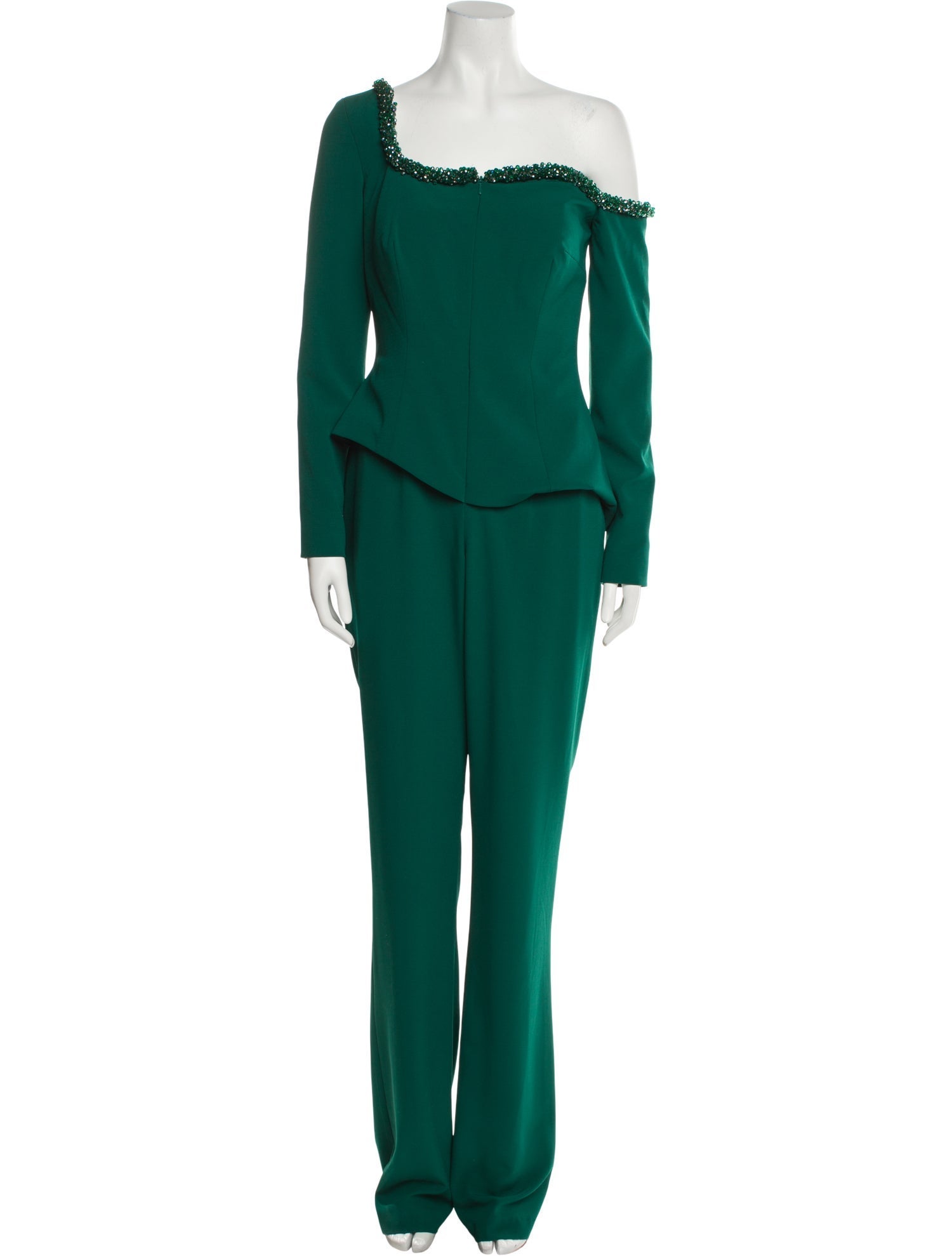 Terani Couture Asymmetrical Jumpsuit