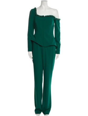 Terani Couture Asymmetrical Jumpsuit