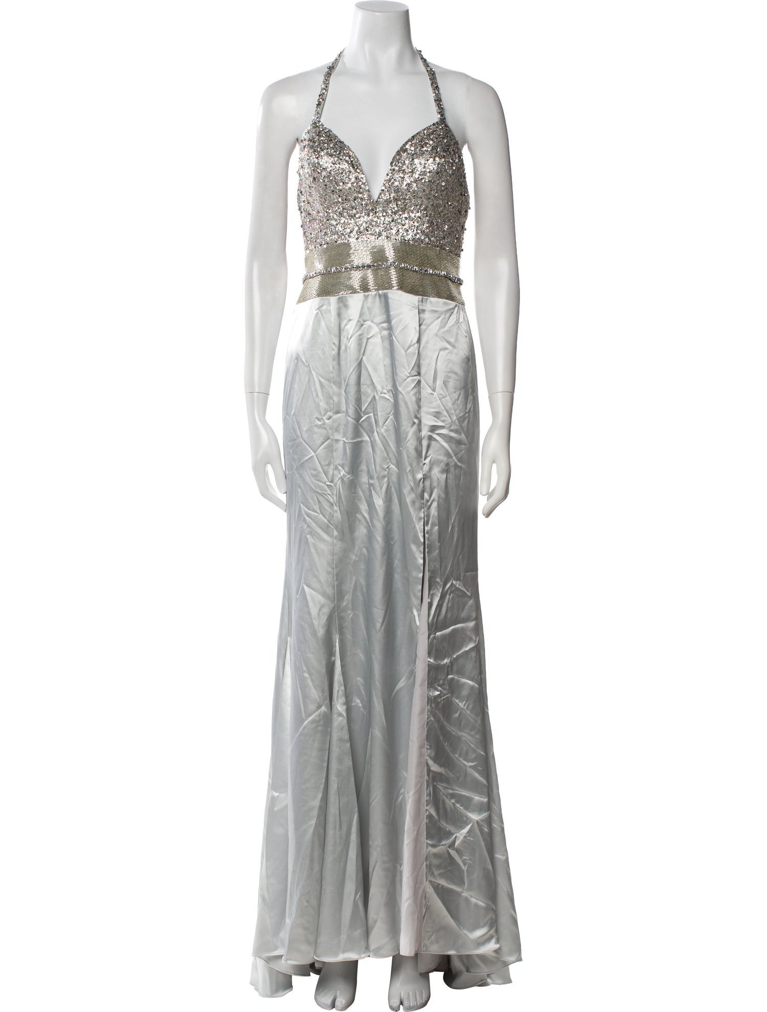 Terani Couture Patterned Long Dress