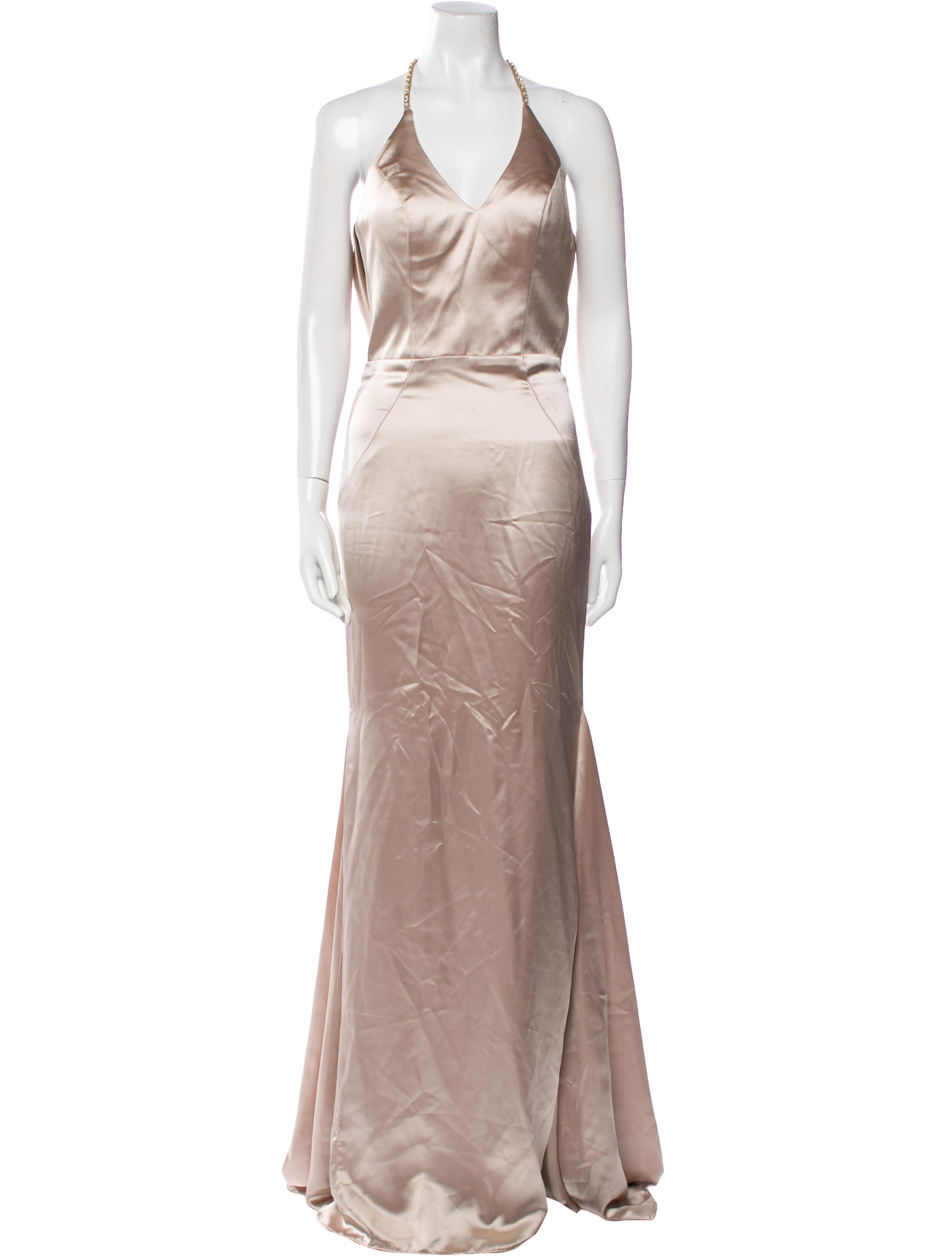 Terani Couture Halterneck Long Dress w/ Tags