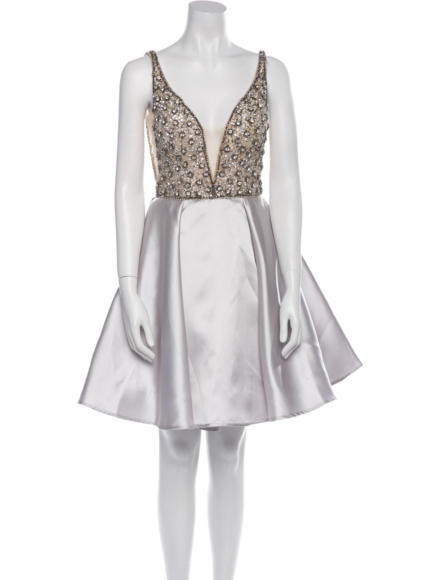 Terani Couture Patterned Mini Dress