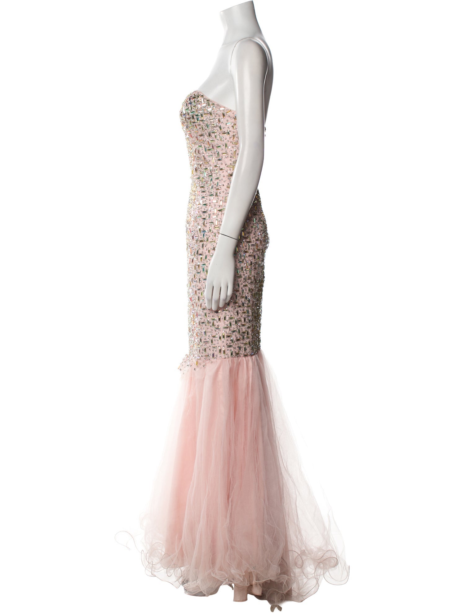 Terani Couture Strapless Long Dress