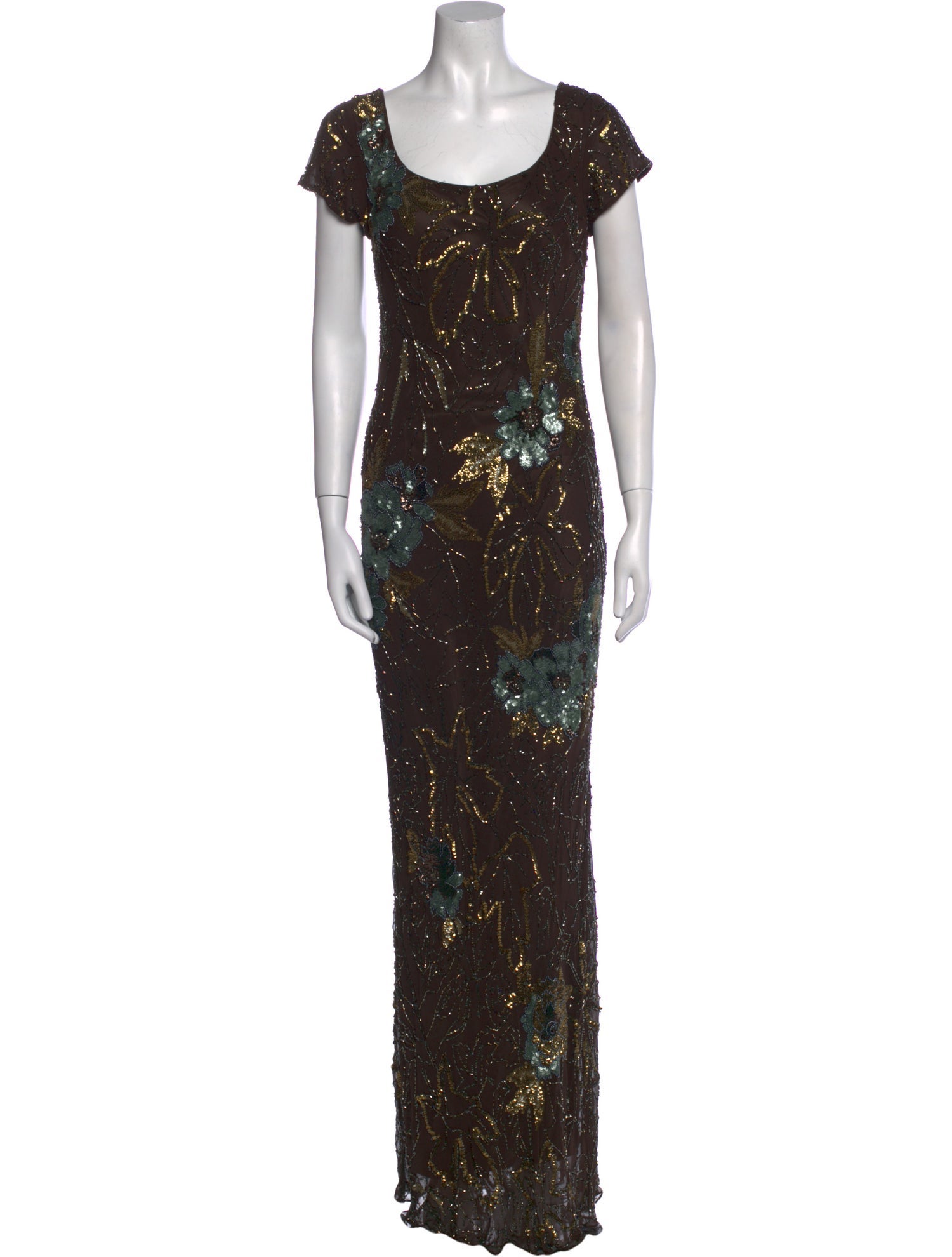 Terani Couture Silk Long Dress