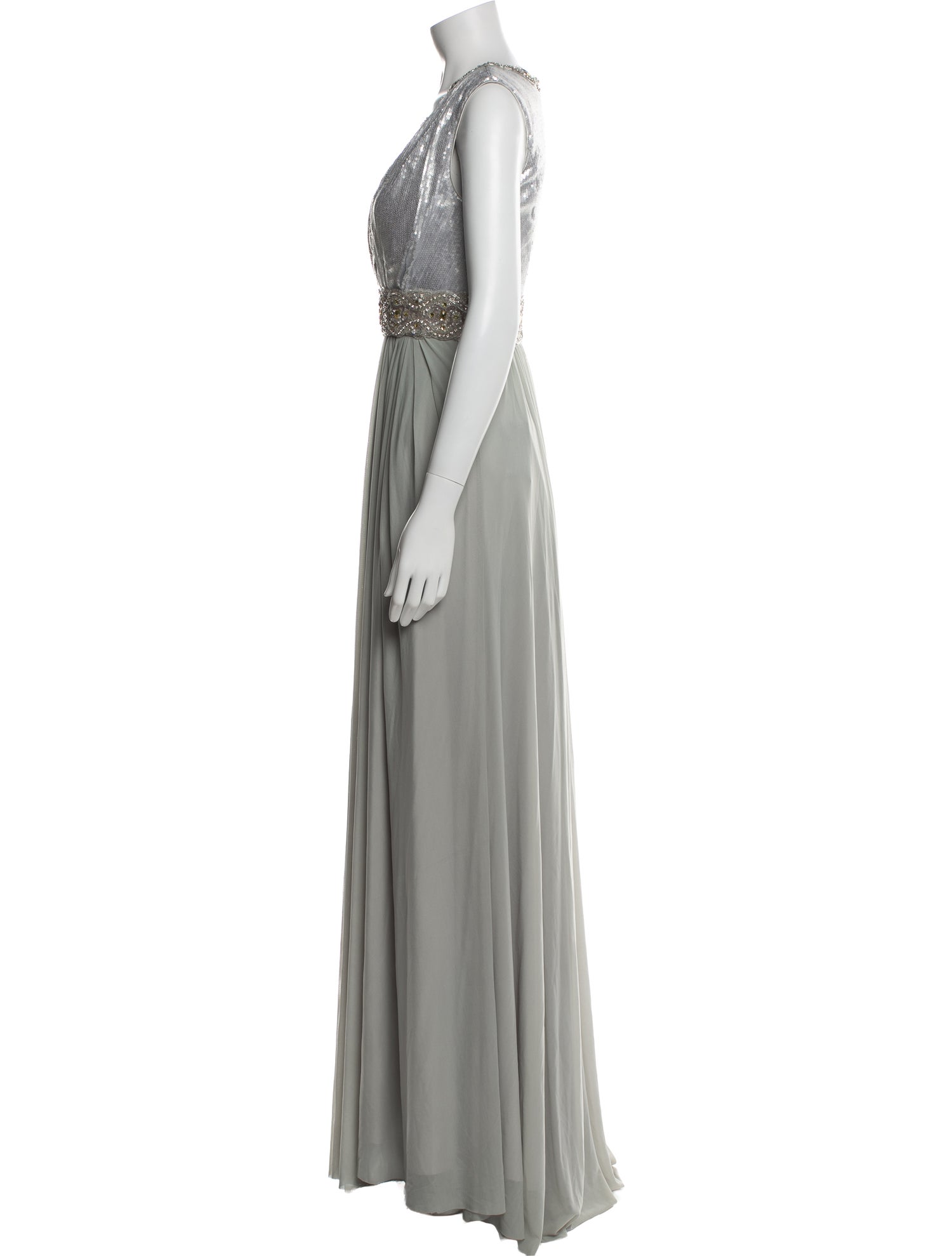 Terani Couture V-Neck Long Dress